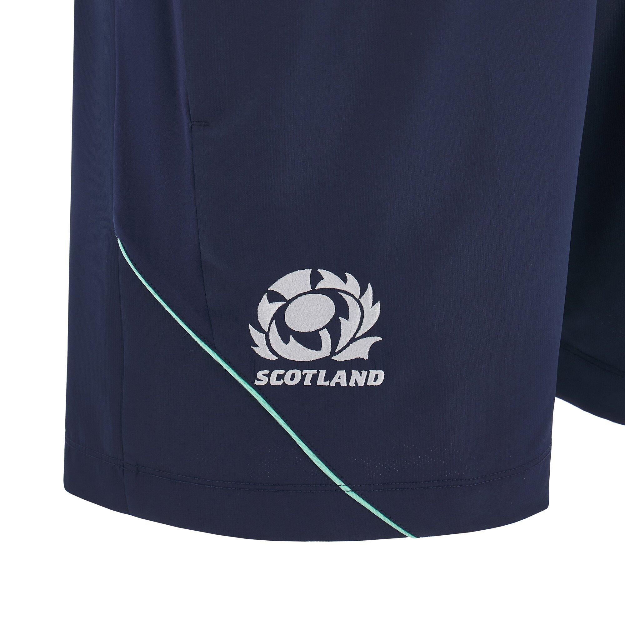 Azul Marinho - Macron - Scotland Rugby Union Bermuda Travel Shorts 2024 Adults - 3