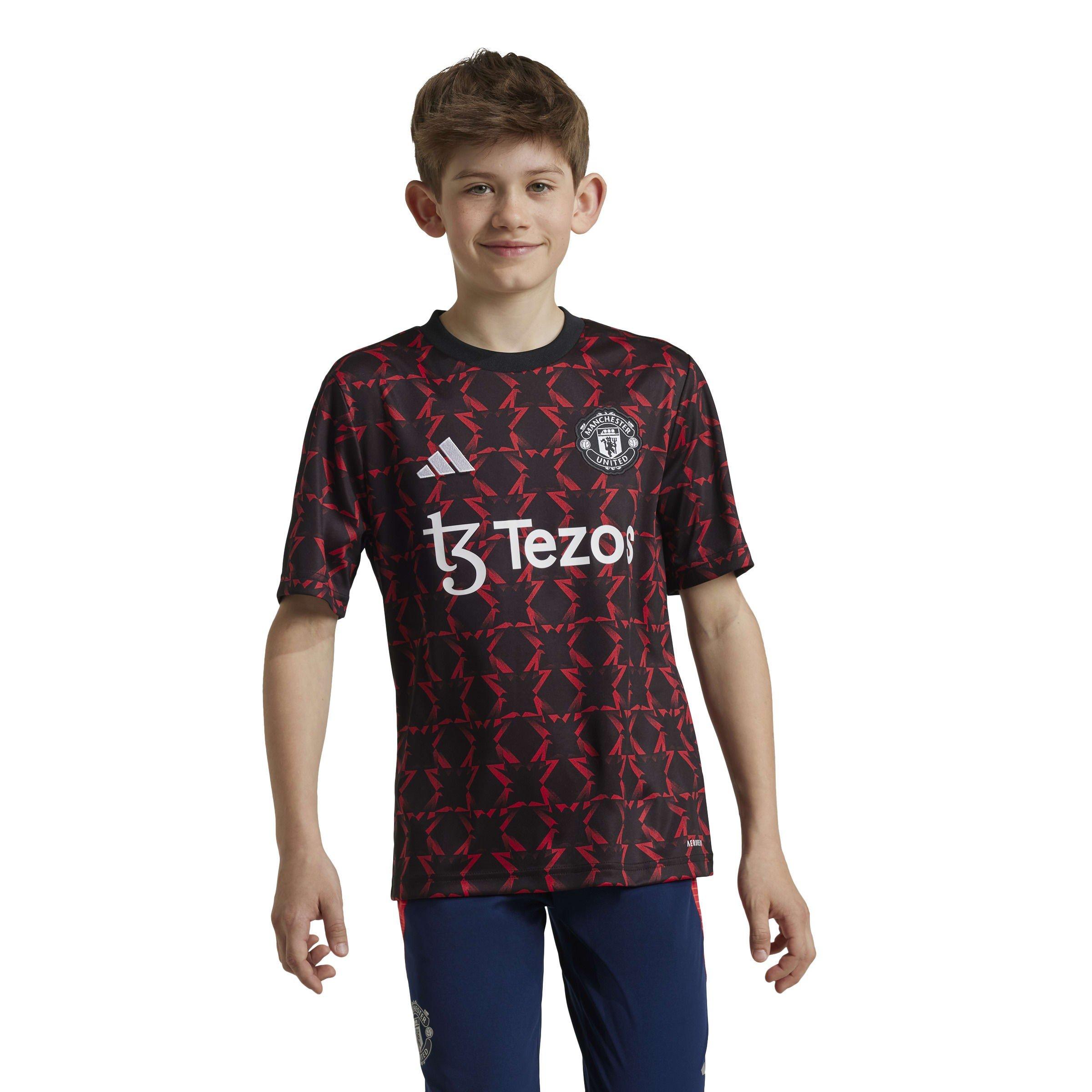 Black - adidas - Manchester United Pre Match Shirt 2024 2025 Juniors - 3