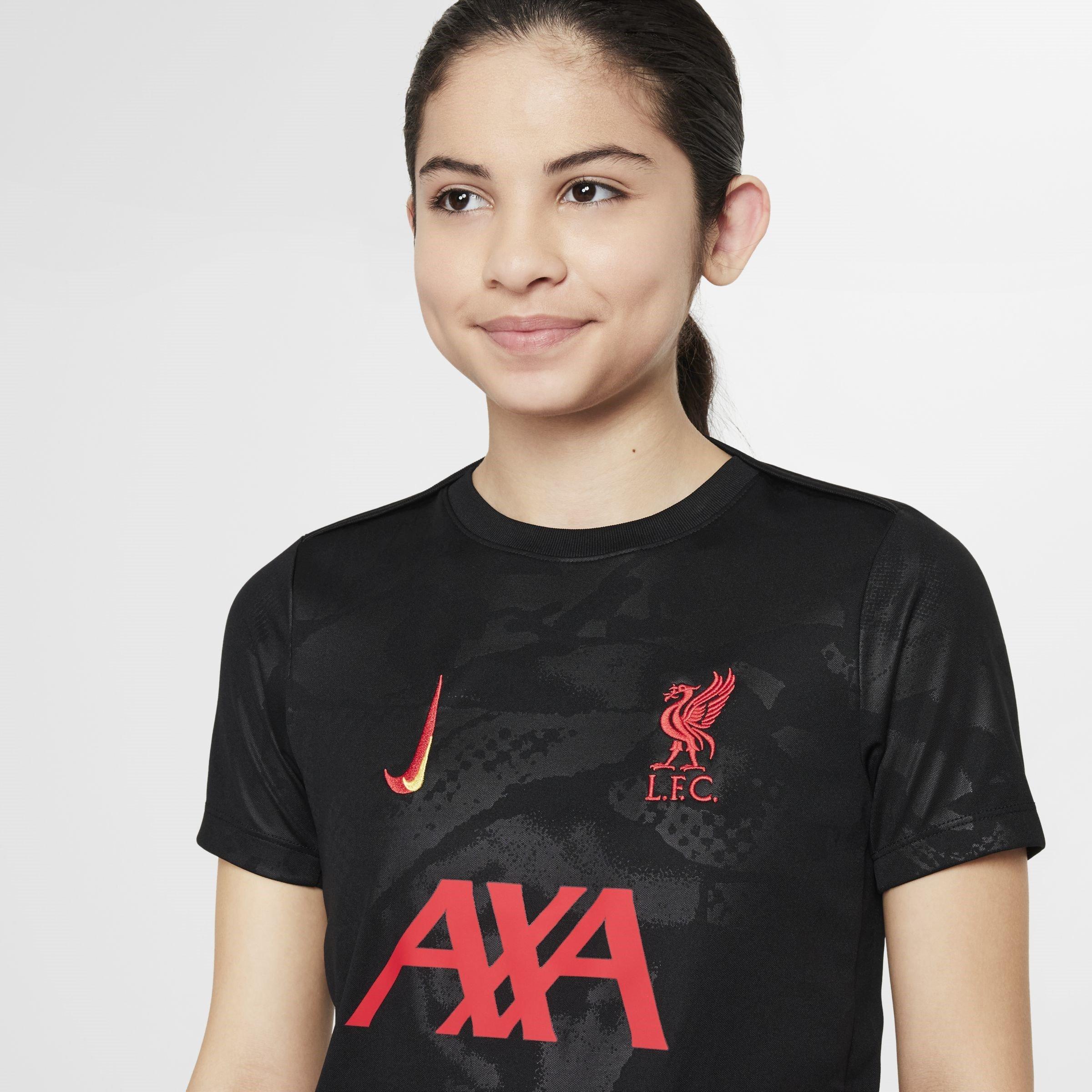 Schwarz - Nike - Liverpool Academy Pro Third Pre Match Shirt 2024 2025 Juniors - 3