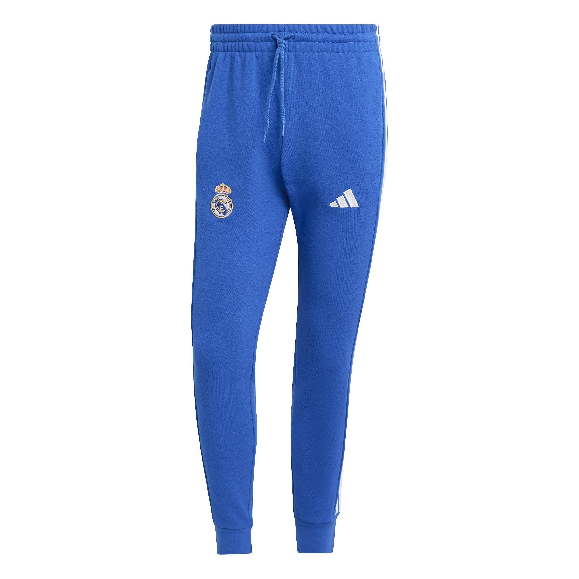 Adidas Men's Real Madrid Dna Tracksuit Bottoms 2024 2025 Adults - Blue - L