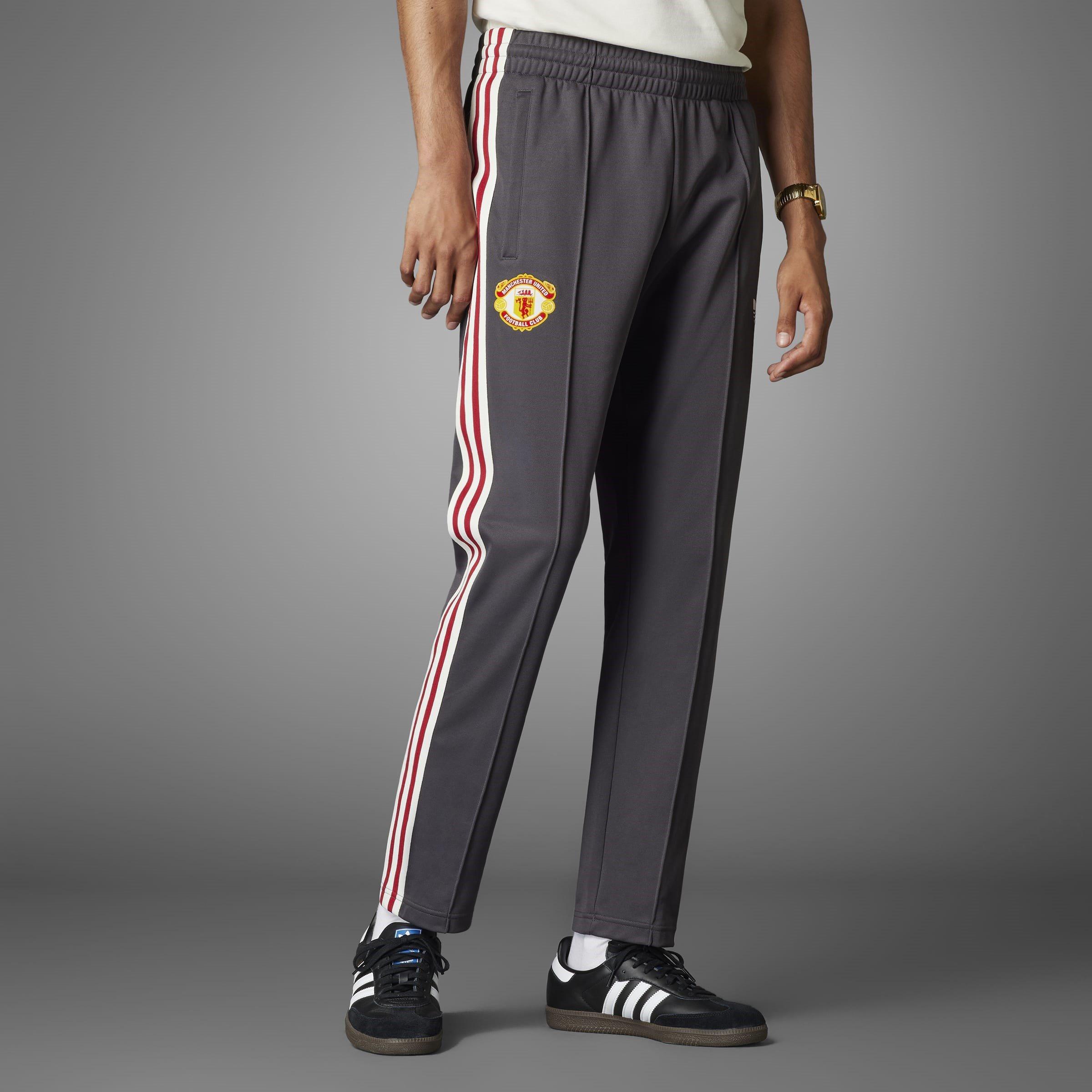 Hjælpeprogram Sort - adidas - Originals Manchester United Beckenbauer Track Bottoms Adults - 8