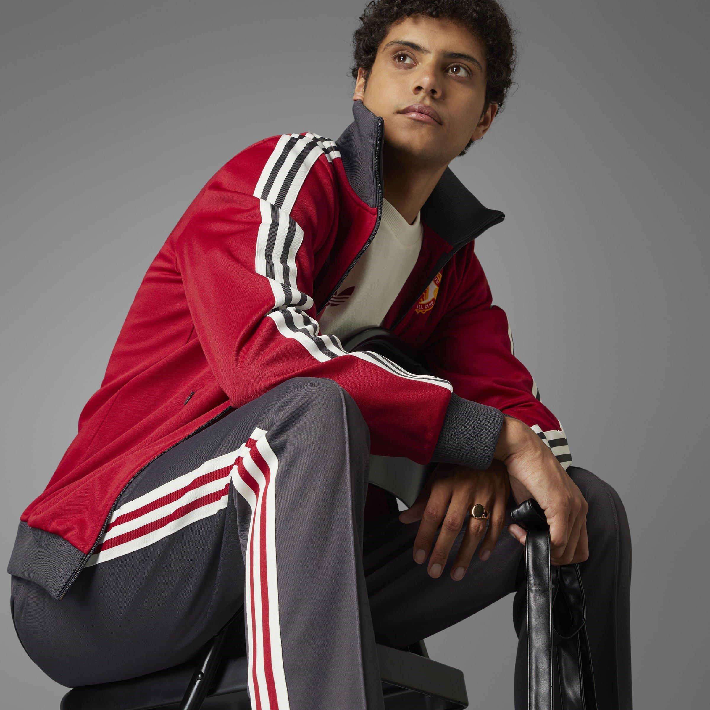 Hjælpeprogram Sort - adidas - Originals Manchester United Beckenbauer Track Bottoms Adults - 10