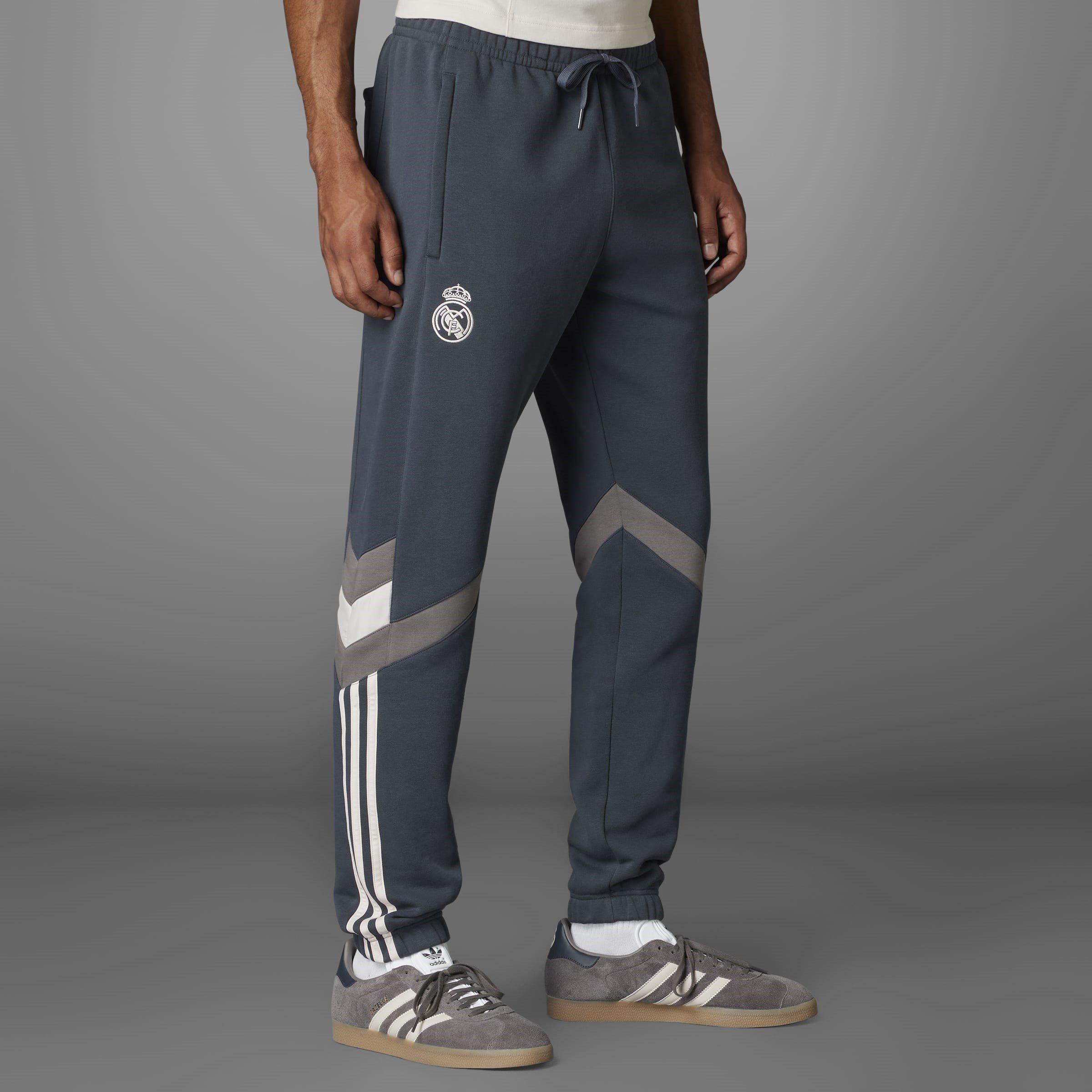 Charcoal/Grey - adidas - Real Madrid Originals Tracksuit Bottoms Adults - 8