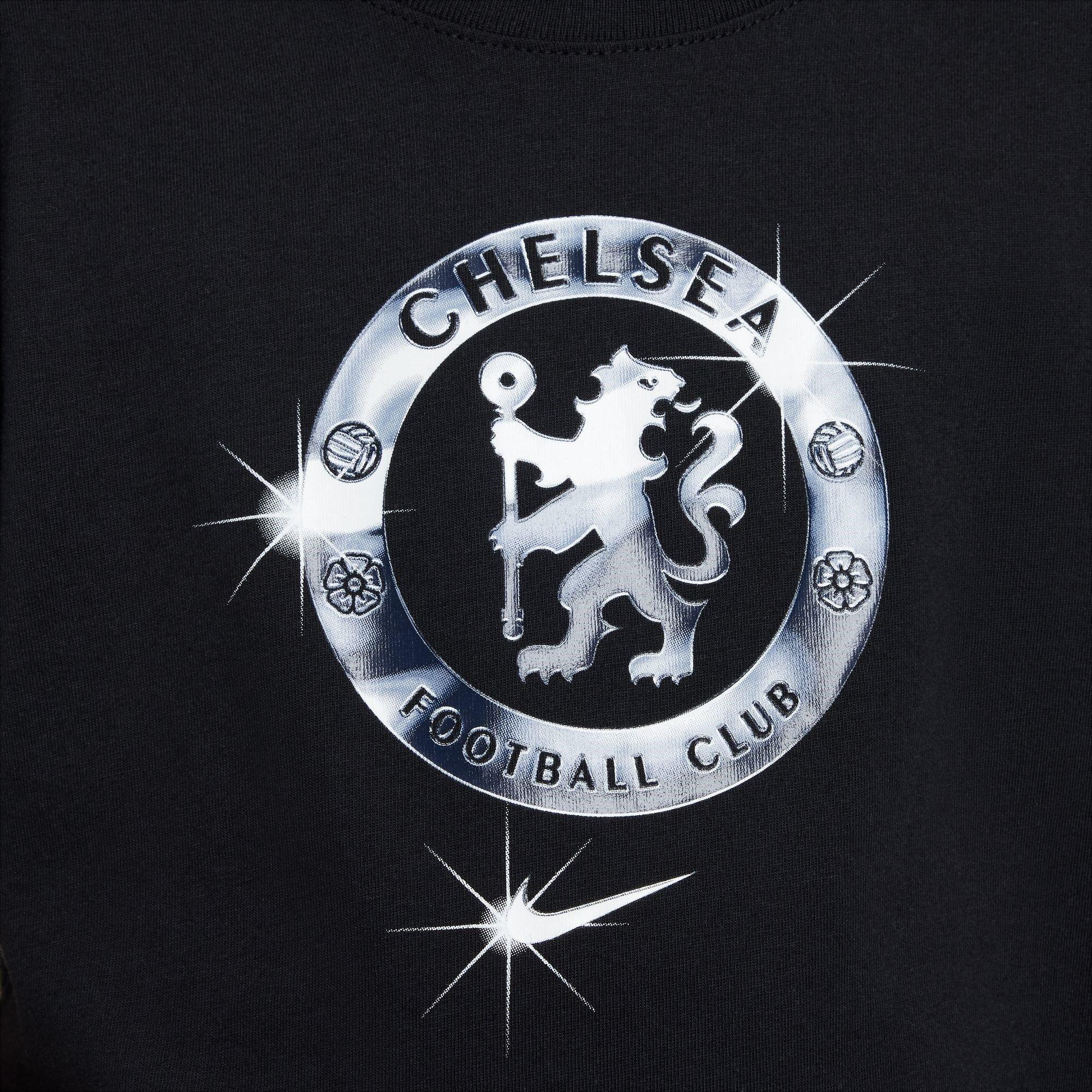 Black - Nike - Chelsea Crest T-Shirt 2024 2025 Juniors - 4