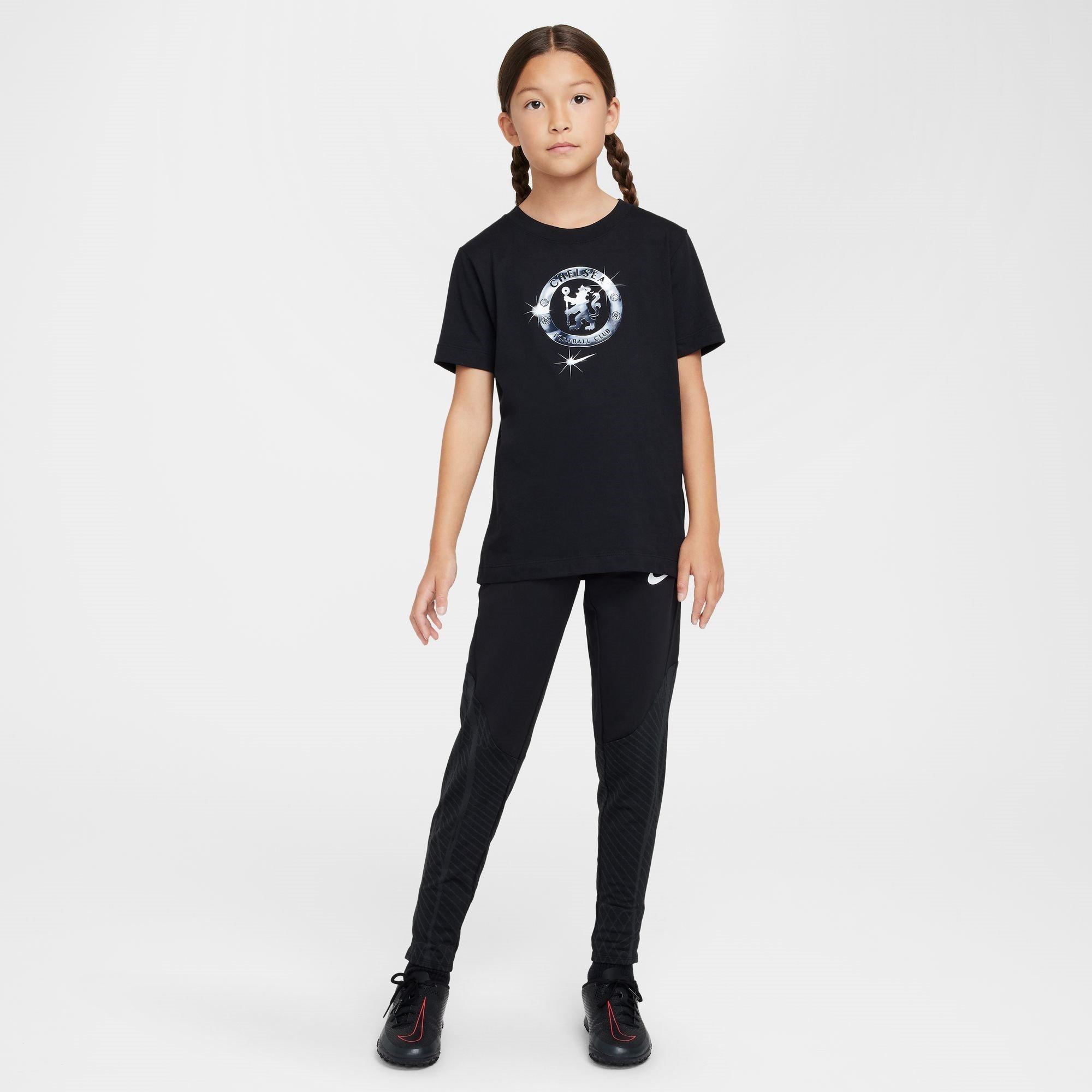 Black - Nike - Chelsea Crest T-Shirt 2024 2025 Juniors - 5