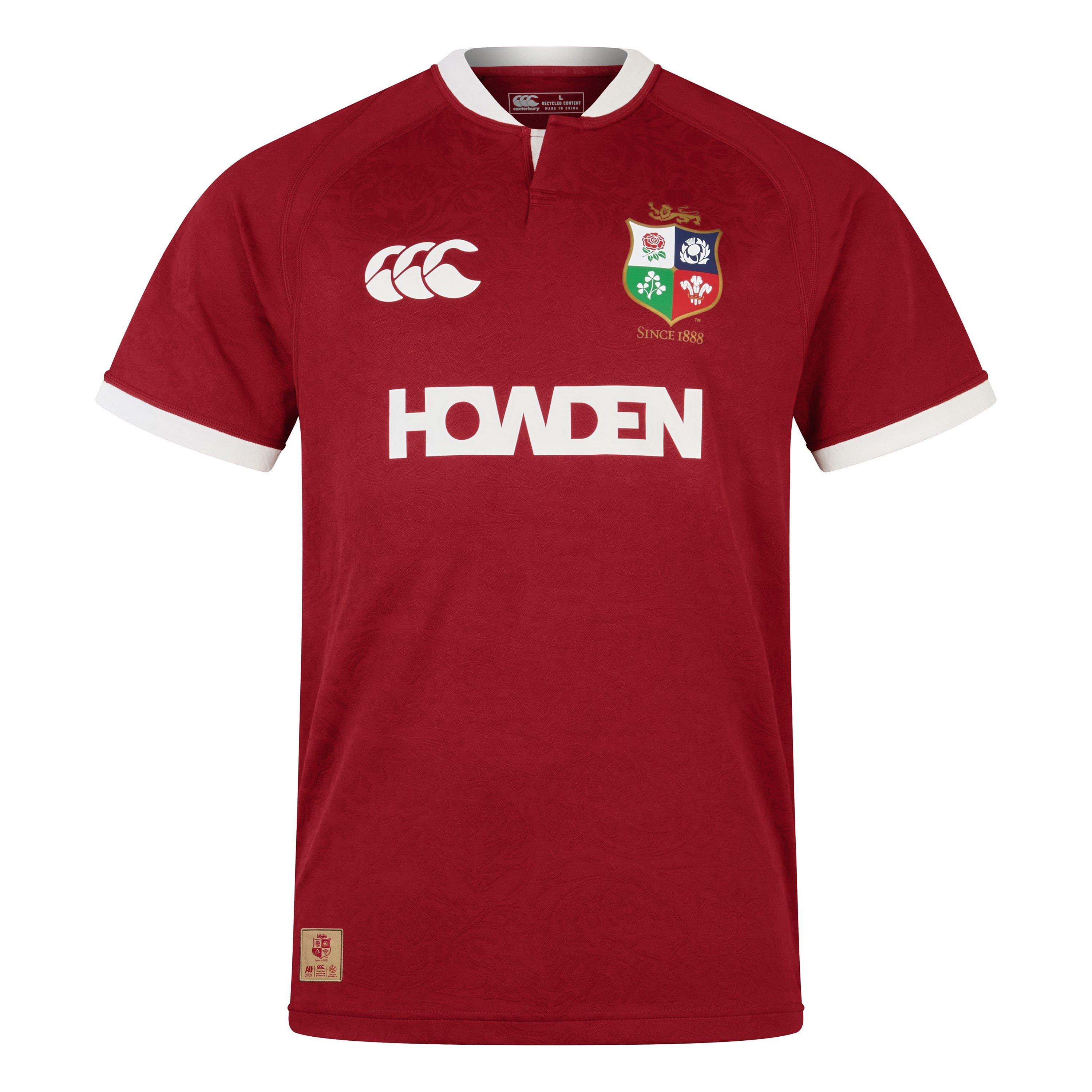 Canterbury Men's British And Irish Lions 2025 Shirt Adults - Red Dahlia - 3XL