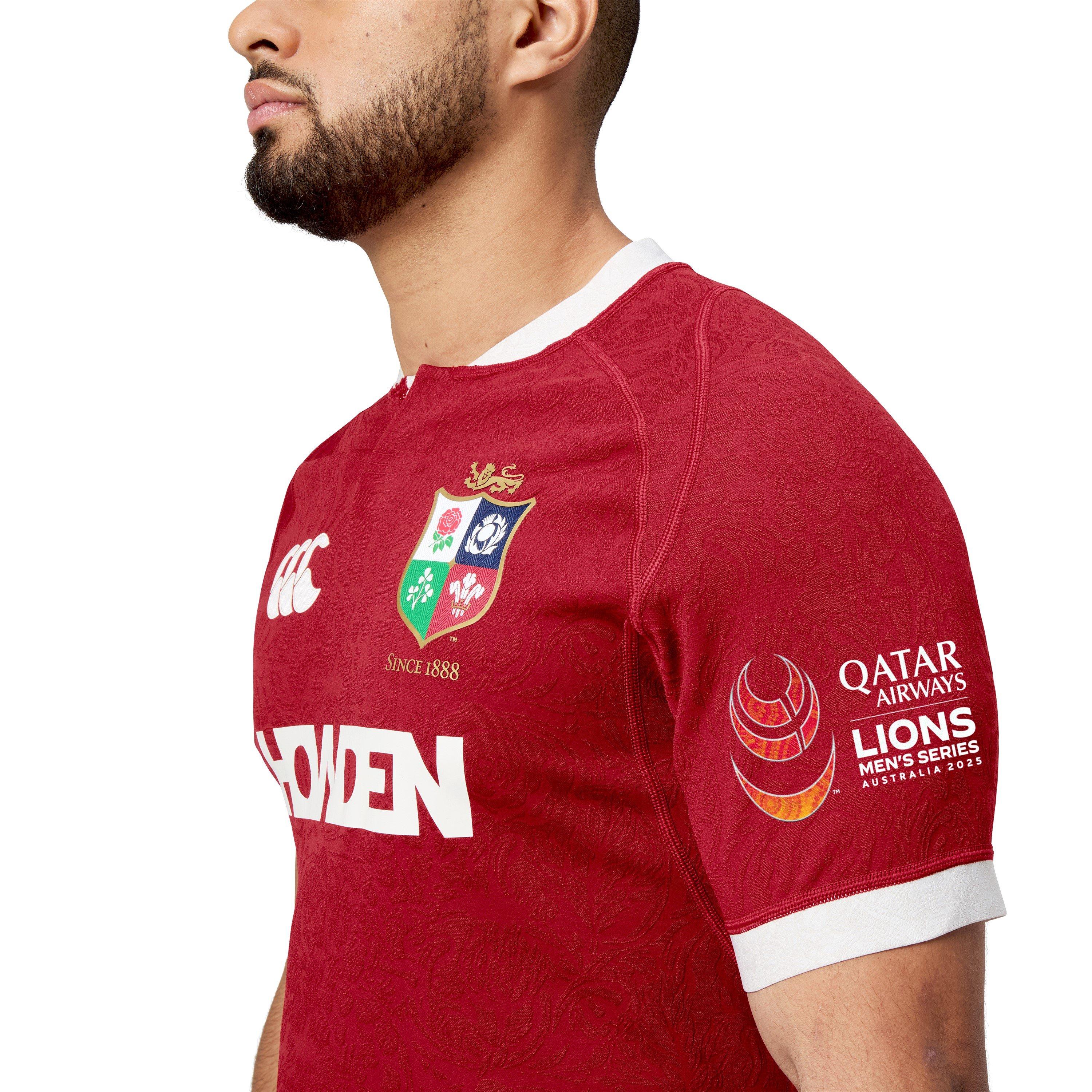 Red Dahlia - Canterbury - British & Irish Lions 2025 Authentic Shirt Mens - 7