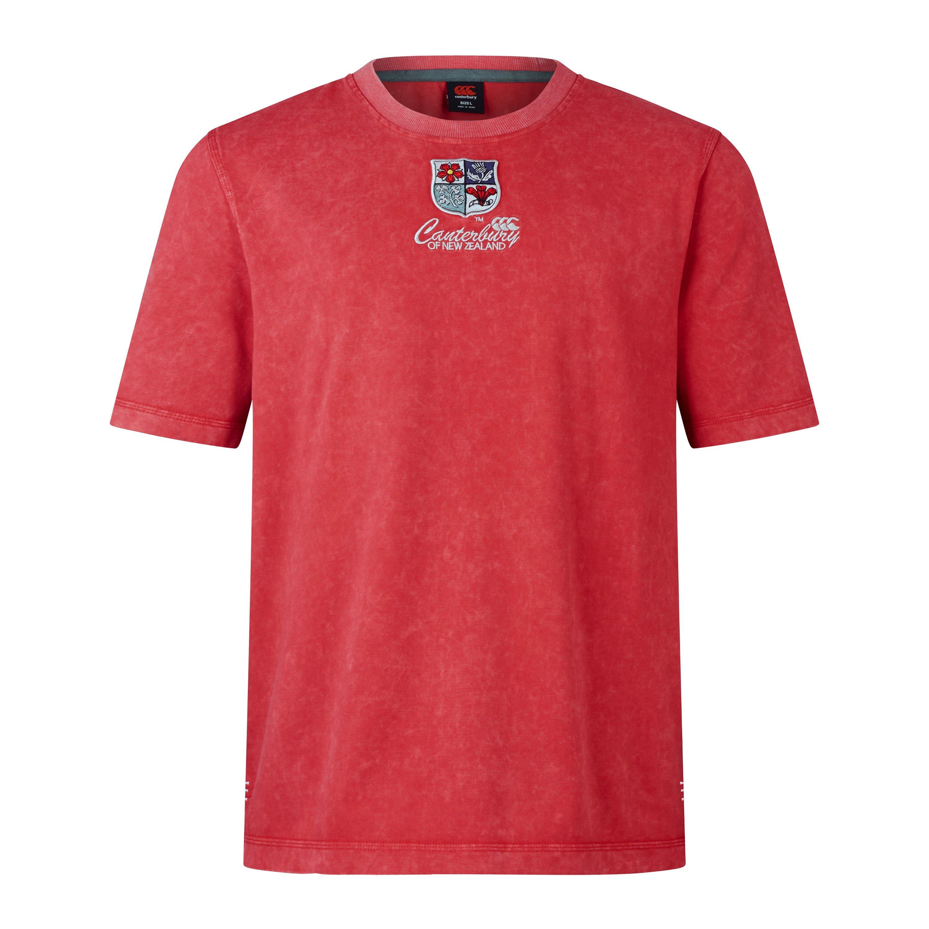 Canterbury Men's British & Irish Lions Heritage T-Shirt 2025 - Red Haut - XS