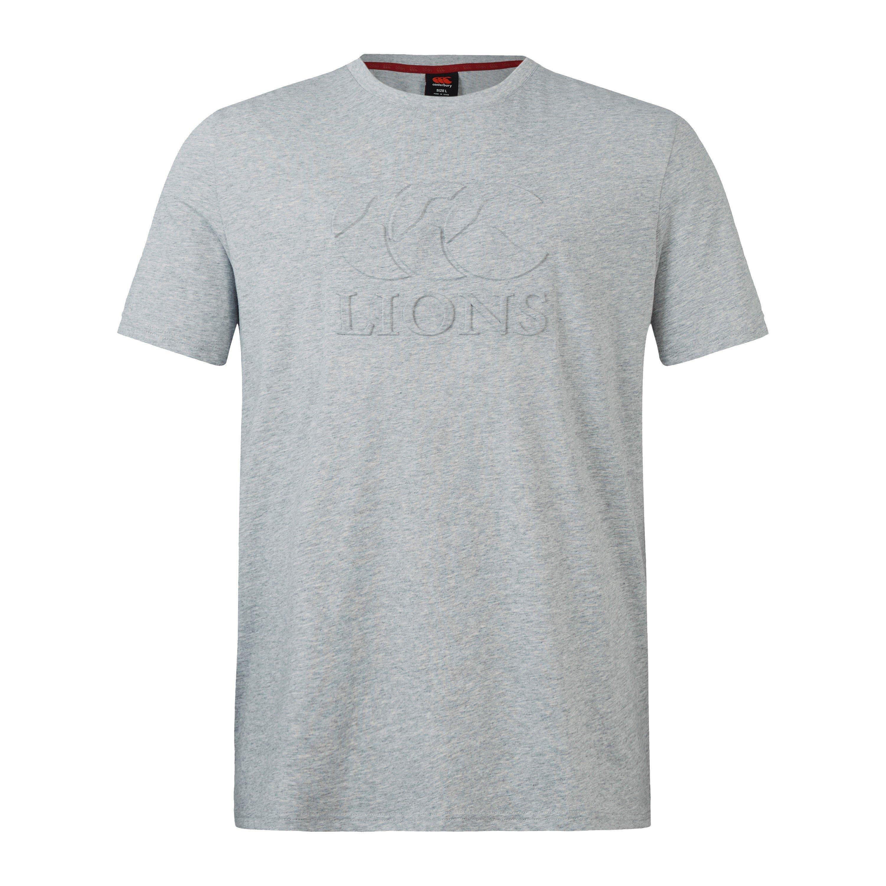 Canterbury Men's British And Irish Lions Monut T-Shirt 2024 Adults - Grey Marl - S
