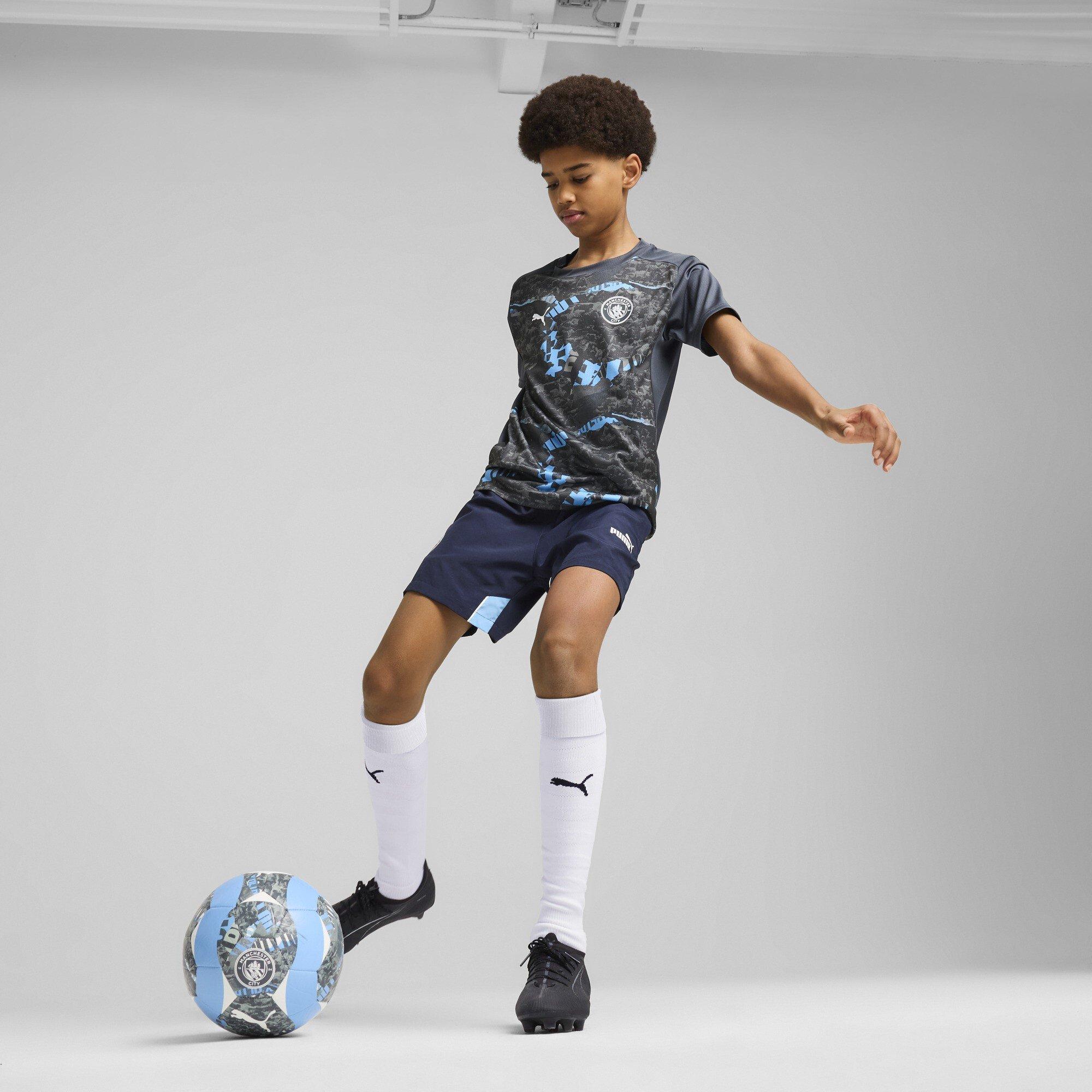 Grå Cool/Grå - Puma - Manchester City Pre Match Shirt 2024 2025 Juniors - 4