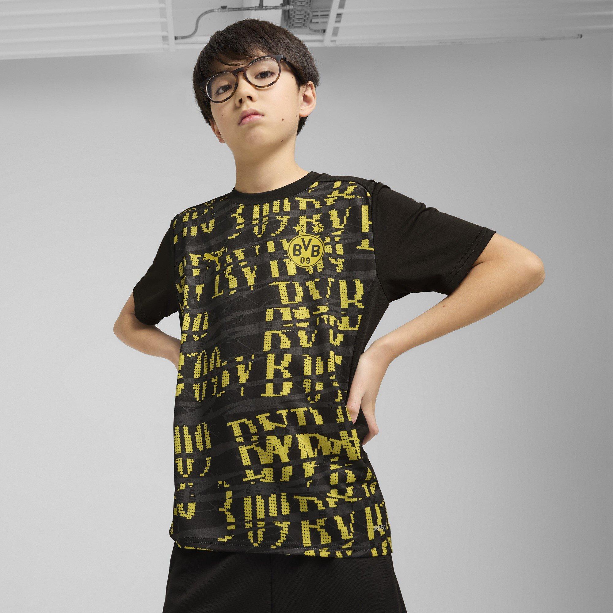 Preto/Amarelo - Puma - Borussia Dortmund Pre Match Shirt Juniors - 2