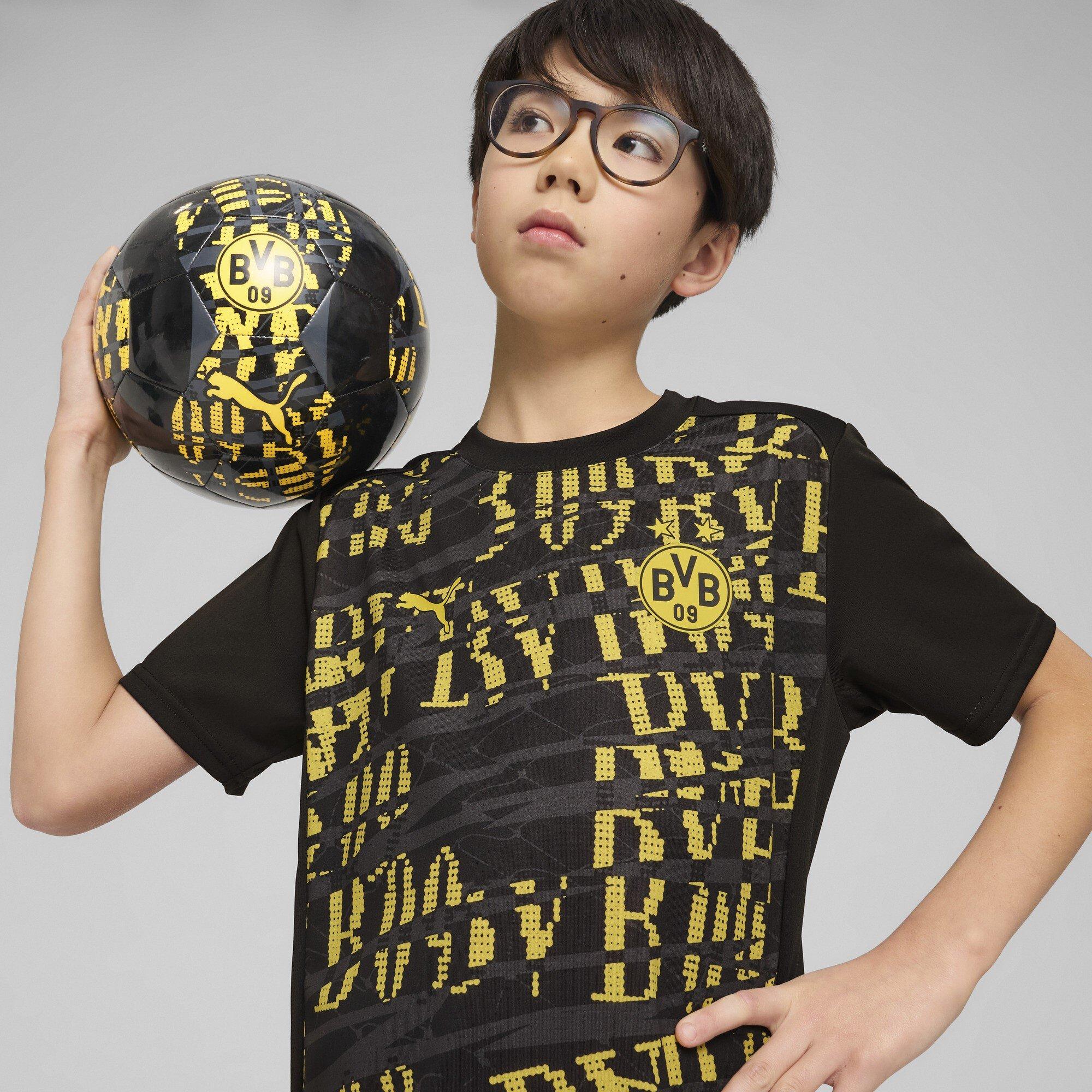 Preto/Amarelo - Puma - Borussia Dortmund Pre Match Shirt Juniors - 3
