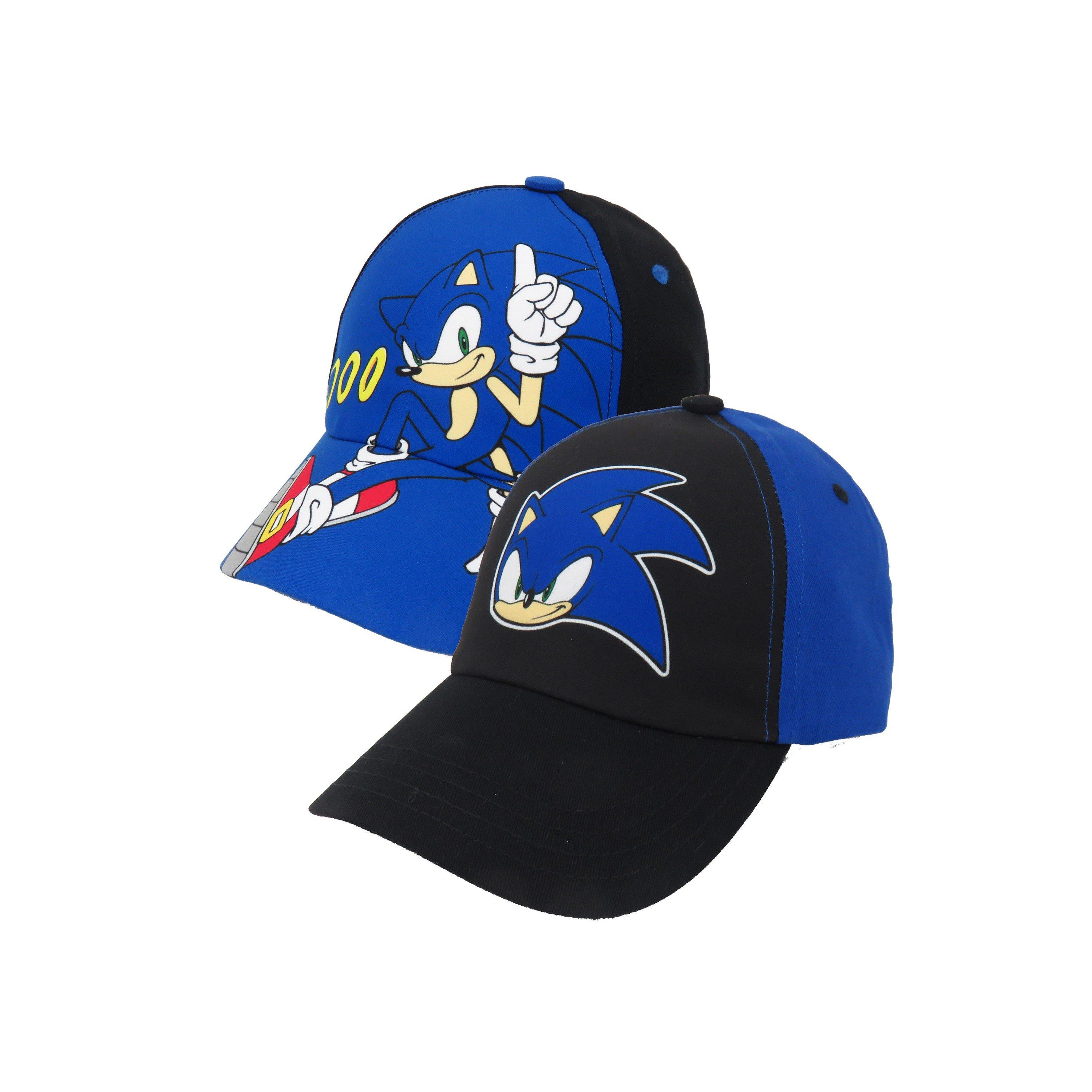 Blue/Black - Sonic - SH Sonic the Hedgehog Baseball Cap 2 Pack Childrens - 1