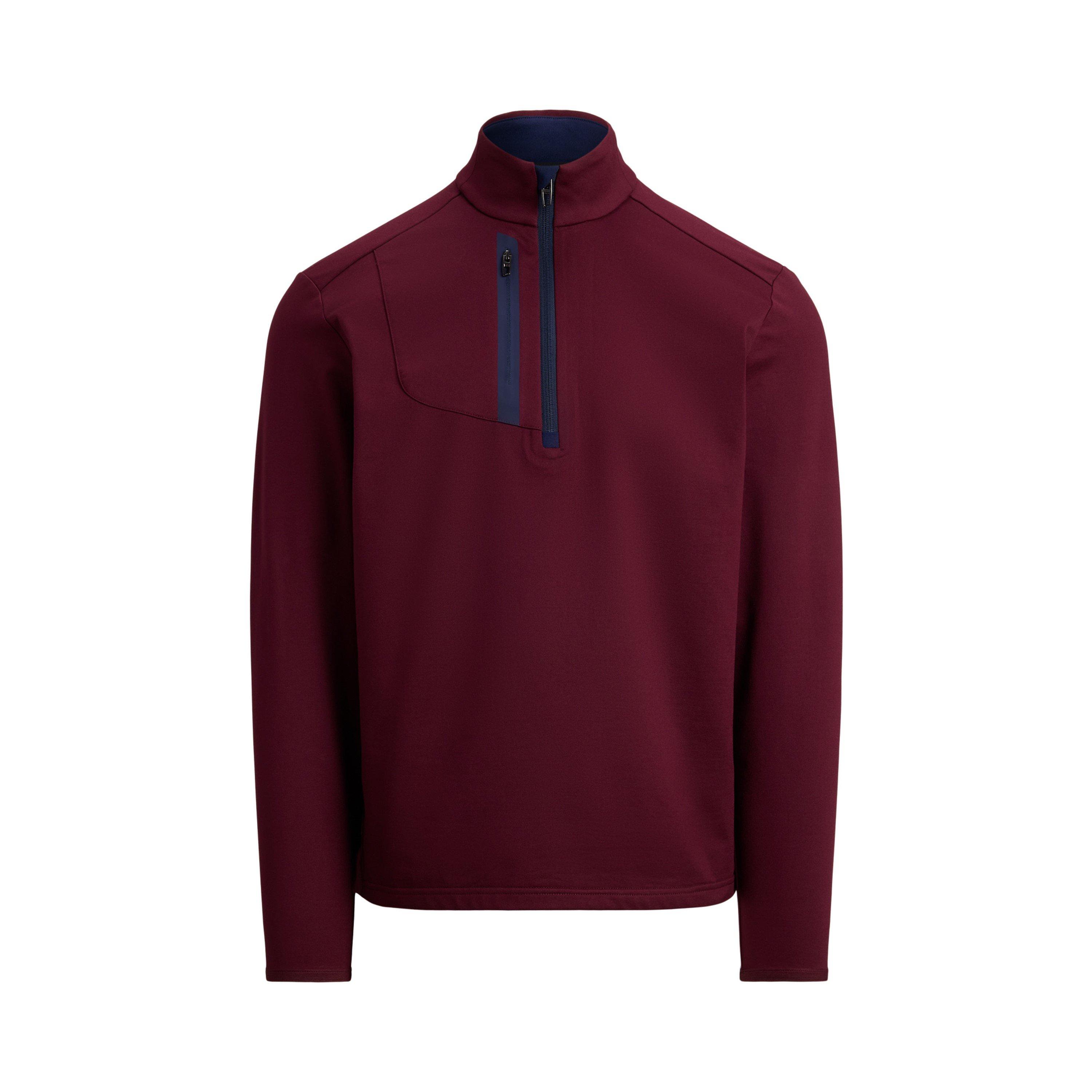 Polo Ralph Lauren Men's Rich Ruby Rlx Cotton Long Sleeve Half Zip Performance Golf Jacket - XL