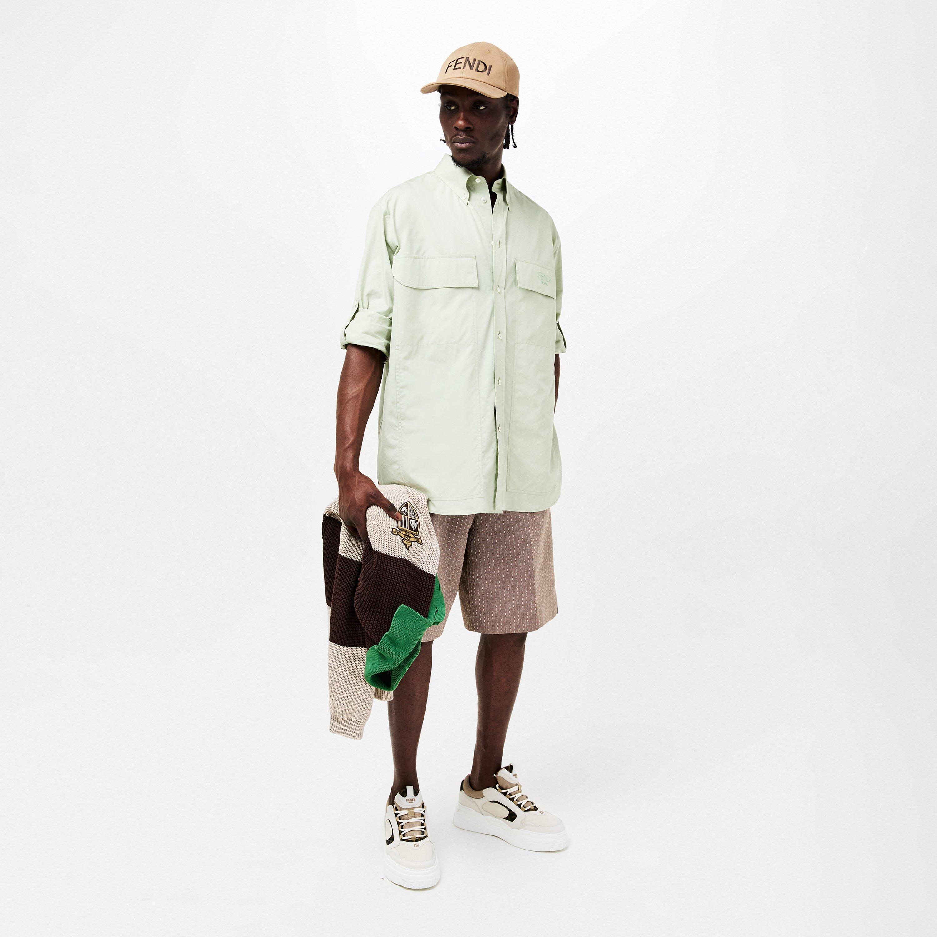 Beige - Fendi - Logo Baseball Cap - 5