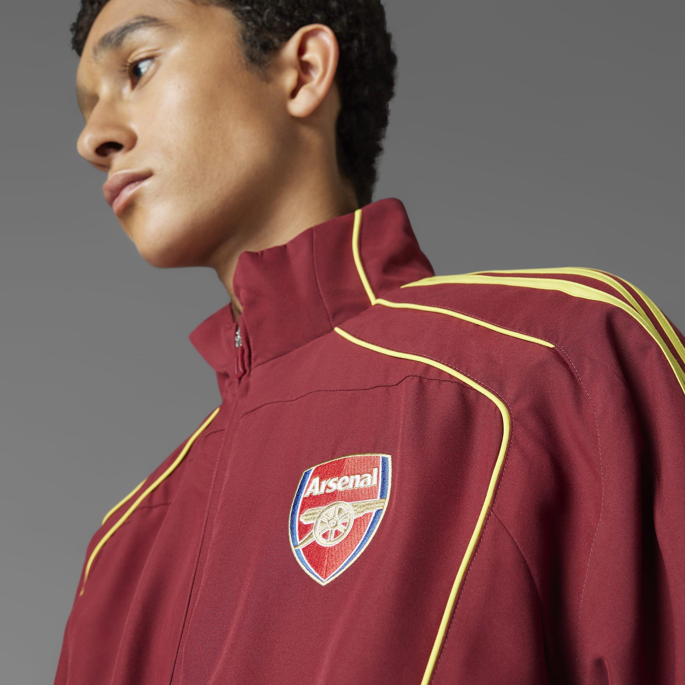 Noble Maroon - adidas - Arsenal Football Club UBP Tracksuit Top Mens - 9