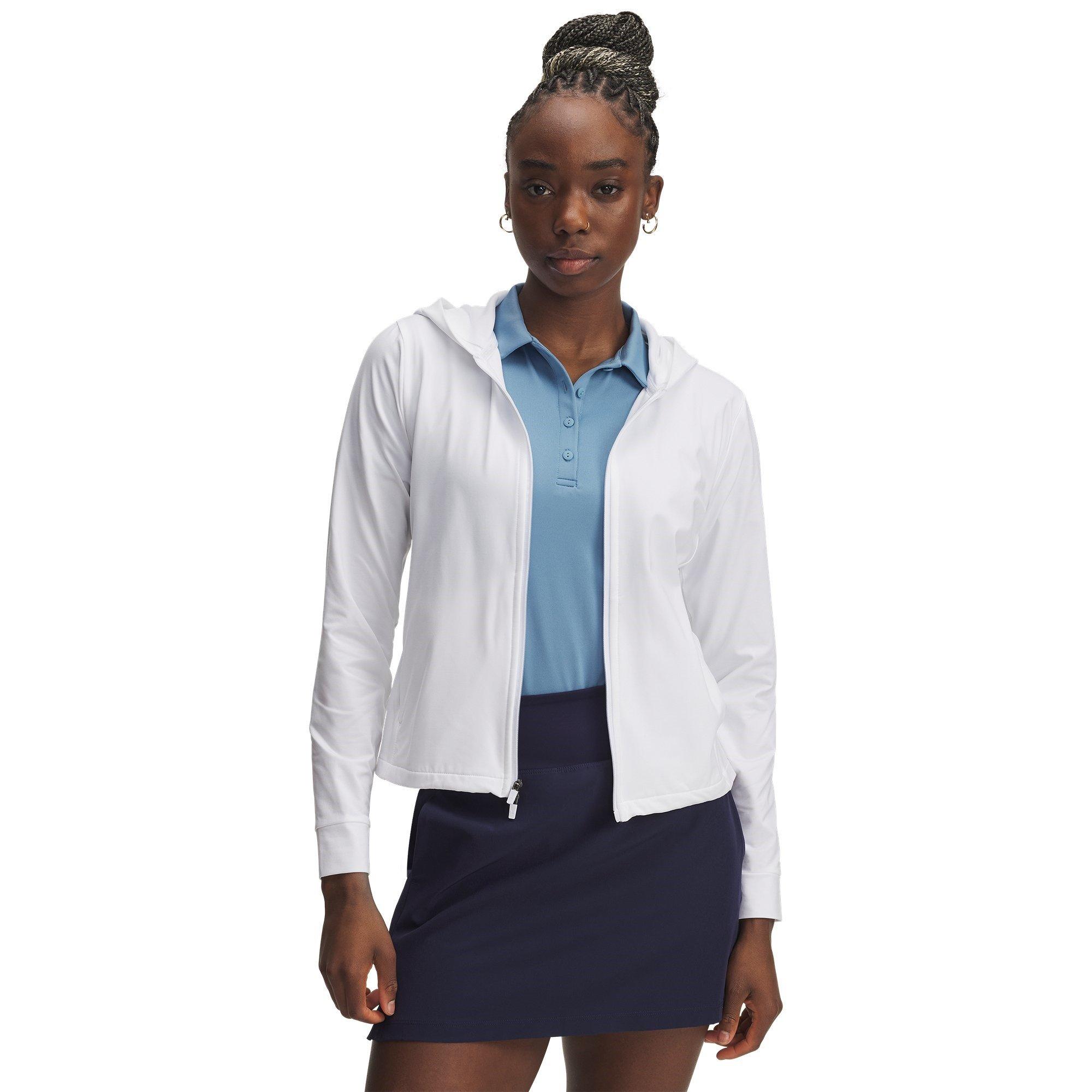 Under Armour Women's Drive Full-Zip Performance Golf Jacket - White - 14 (L)