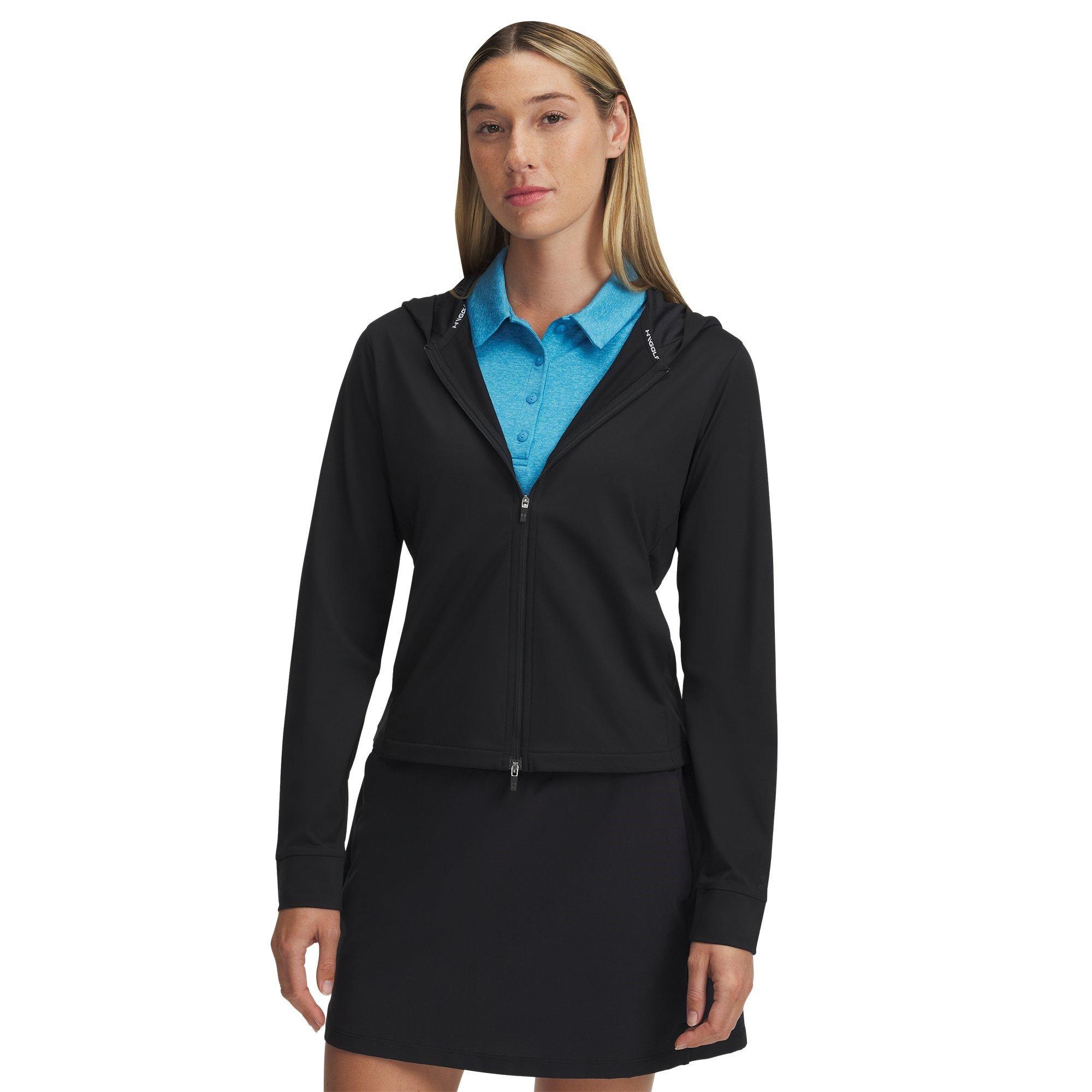 Under Armour Women's Drive Full-Zip Performance Golf Jacket - Black - 14 (L)