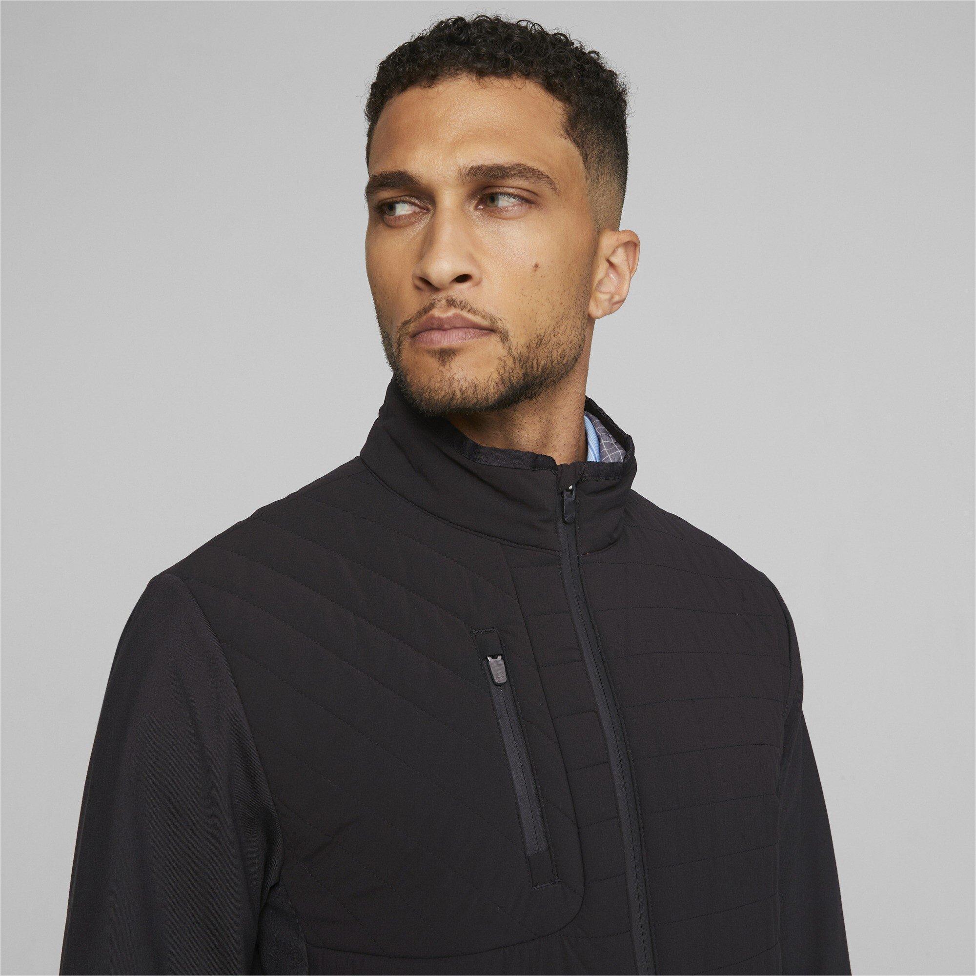 P.Black/Nrgy - Puma - Scotia Quilted Performance Golf Jacket - 3