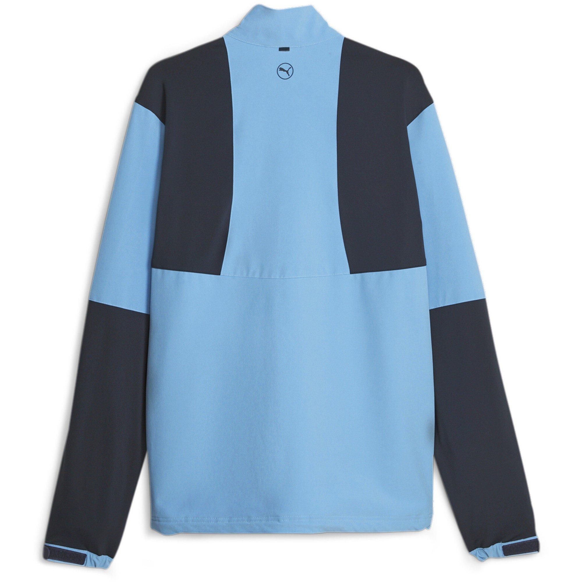 Blue/Navy - Puma - Men's Nordic Moisture-Wicking Weather-Resistant Performance Golf Jacket - 2