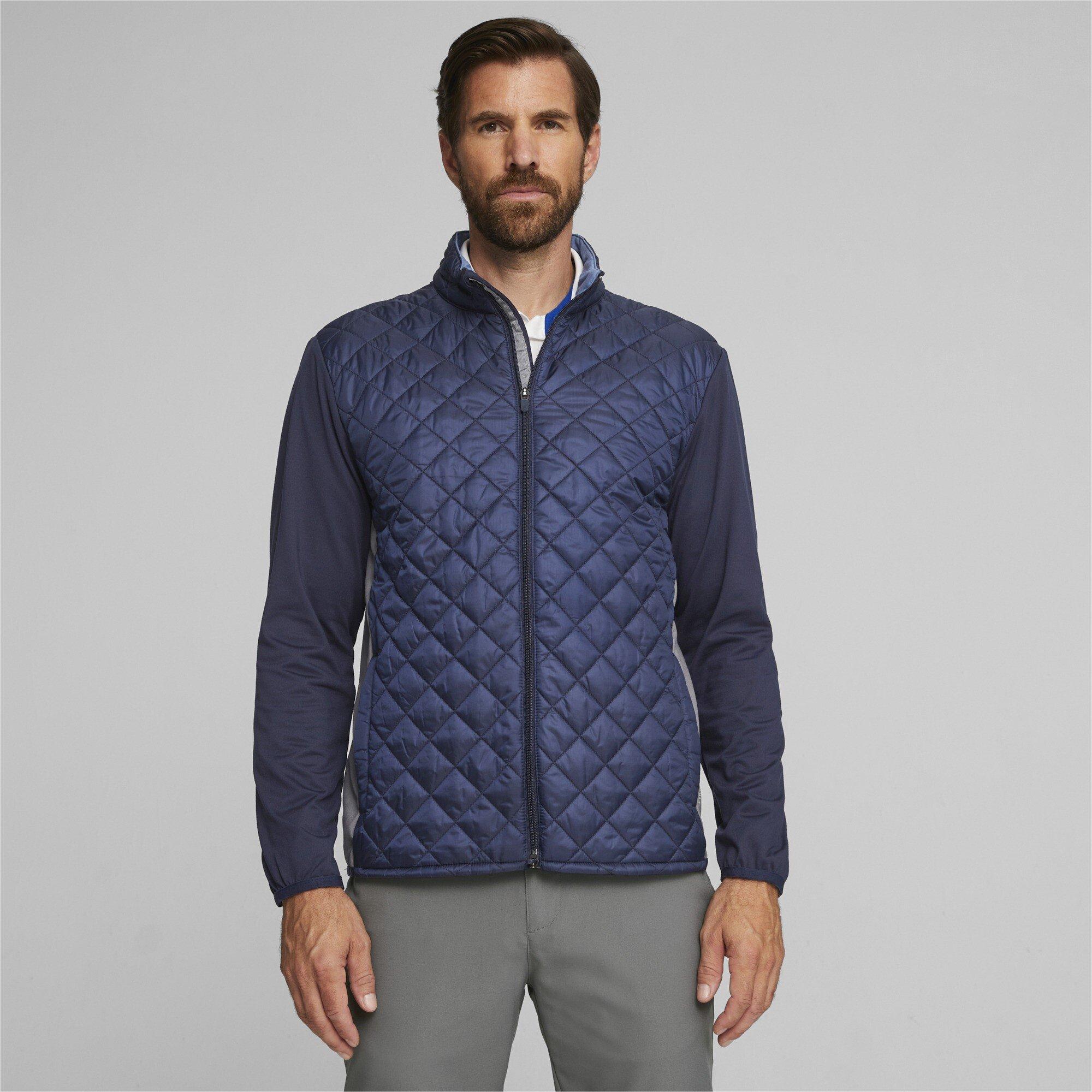 Navyblzr/Sla - Puma - Frost Quilted Water-Resistant Performance Golf Jacket - 2