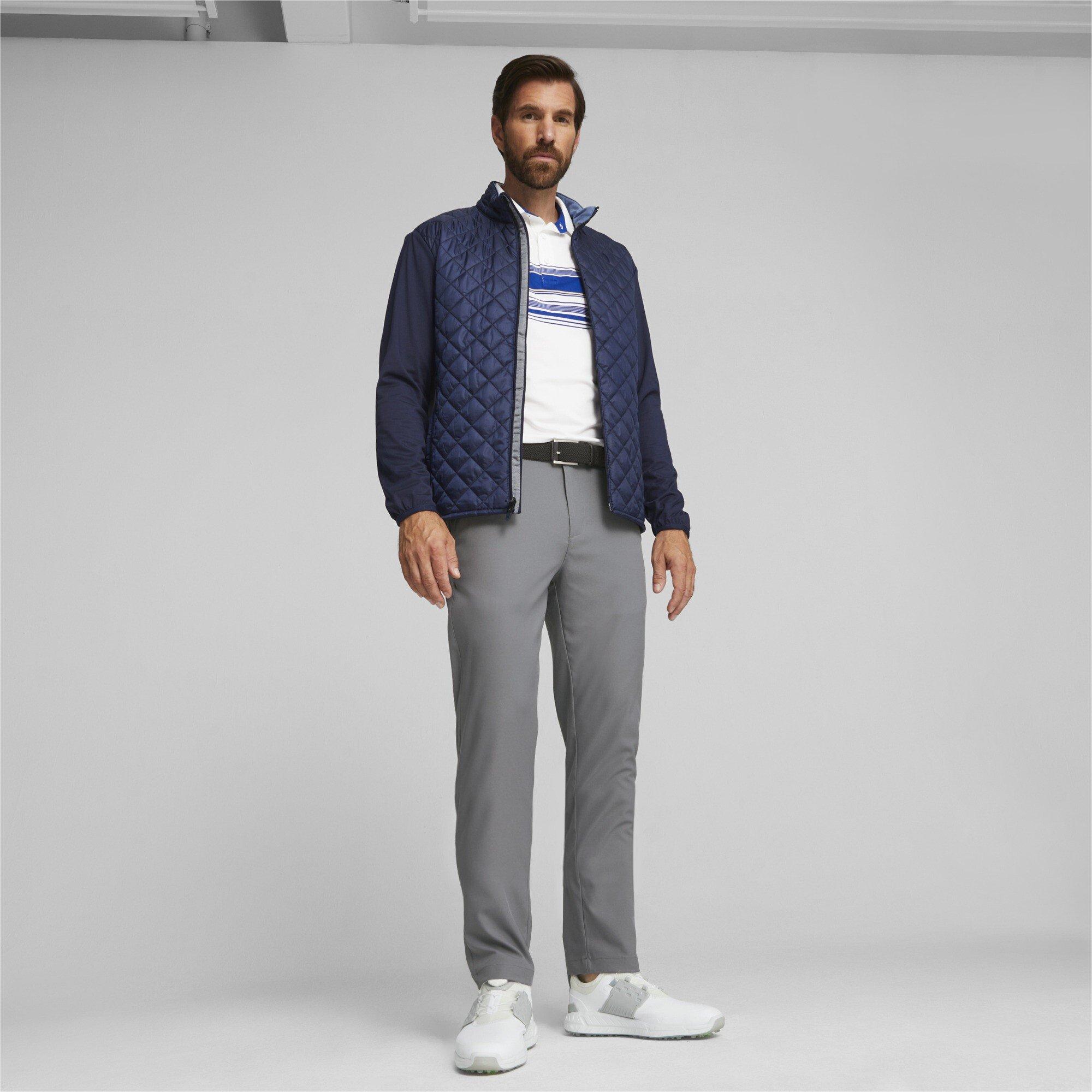 Navyblzr/Sla - Puma - Frost Quilted Water-Resistant Performance Golf Jacket - 5