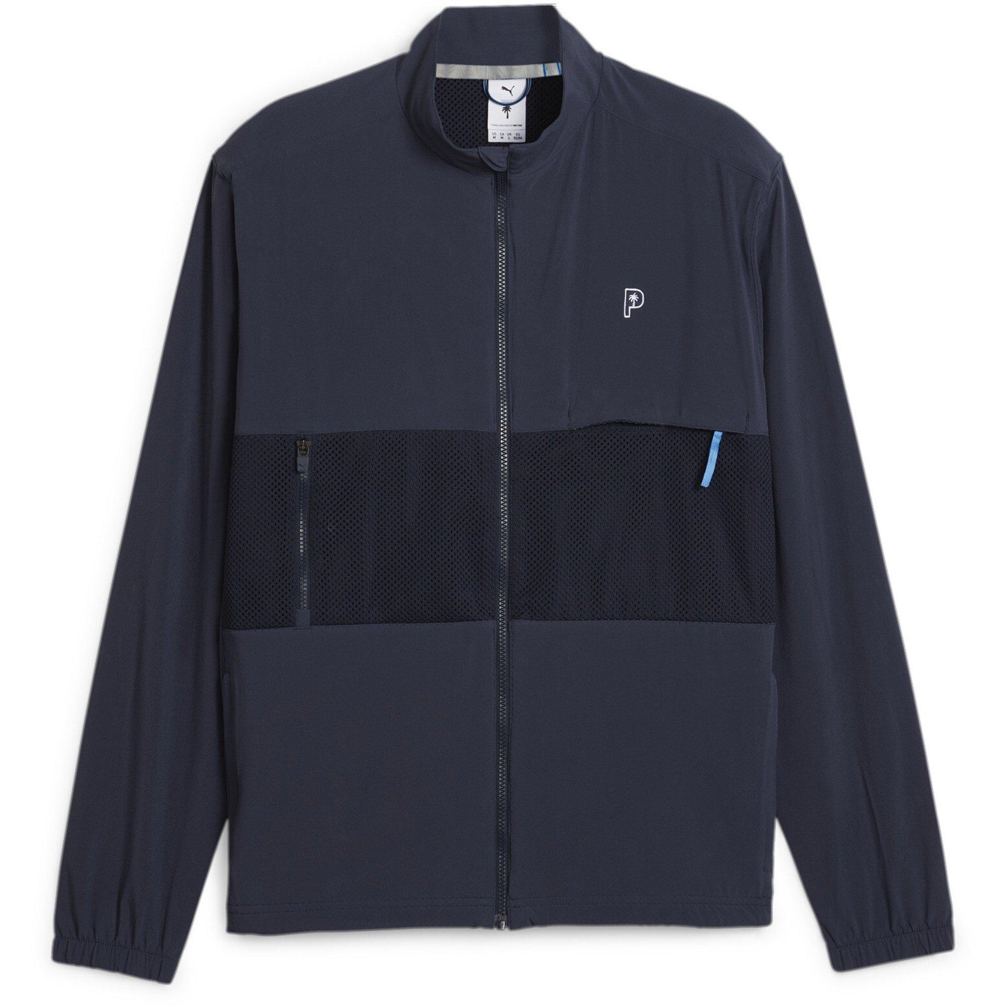 Puma Men's Jacquard Polo Performance Golf Jacket - Regal Blue - M