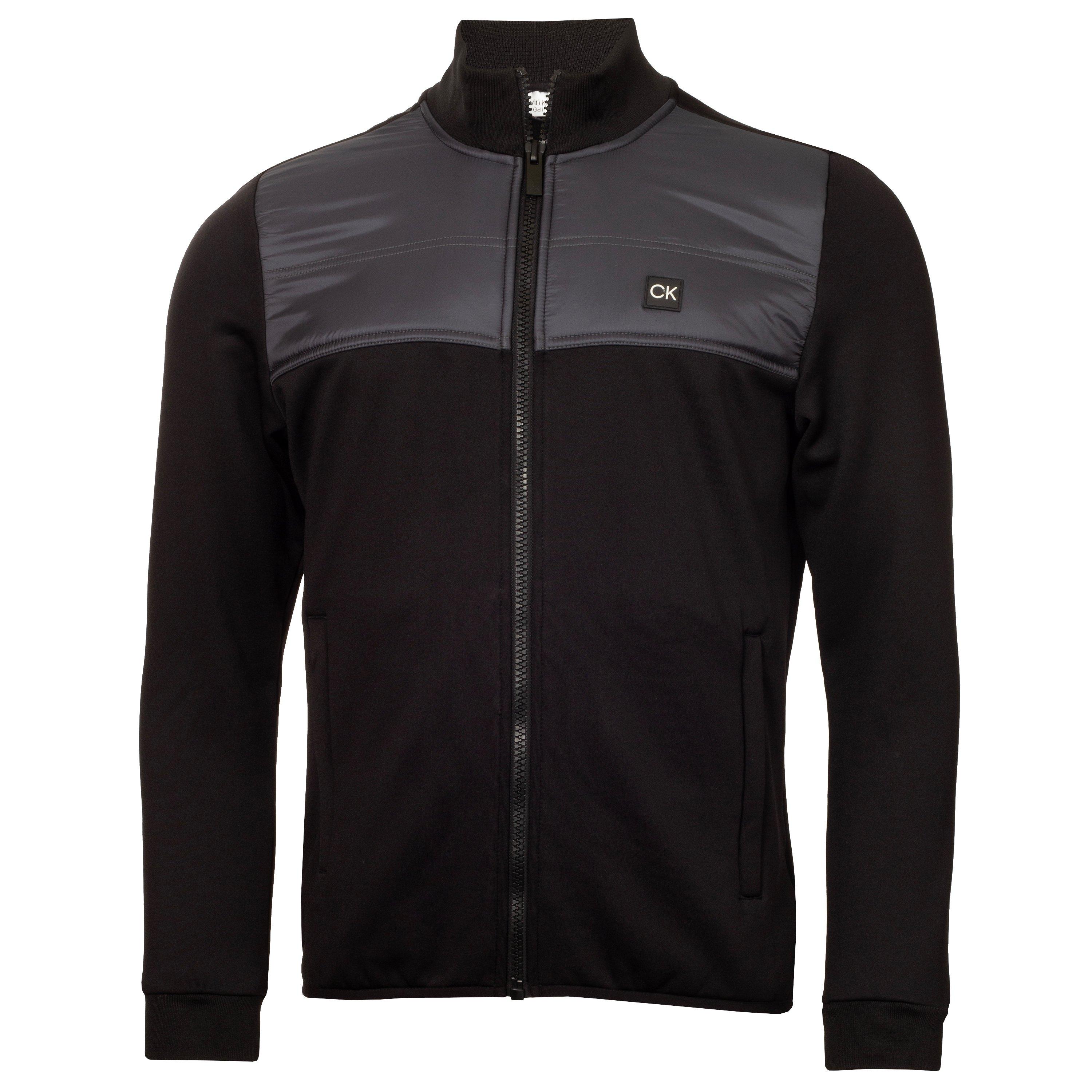 Black - Calvin Klein Golf - Men's Full Zip Water Resistant Performance Jacket - 1