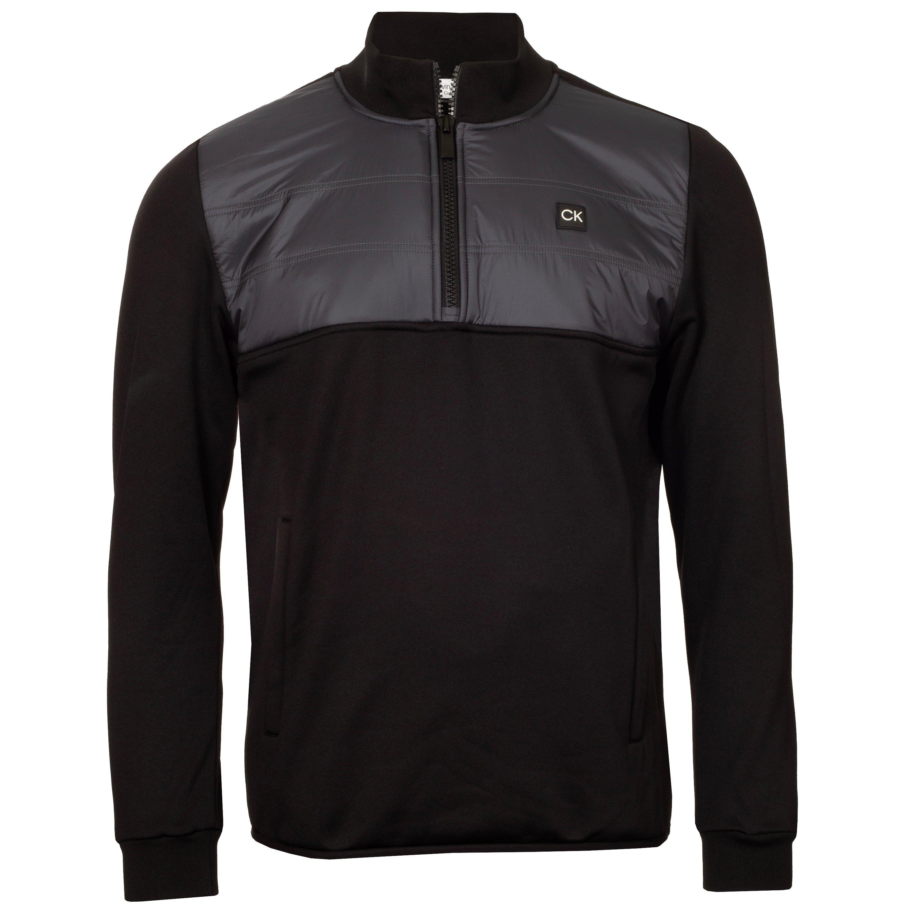 Calvin Klein Golf Men's Half Zip Performance Jacket - Black - Small