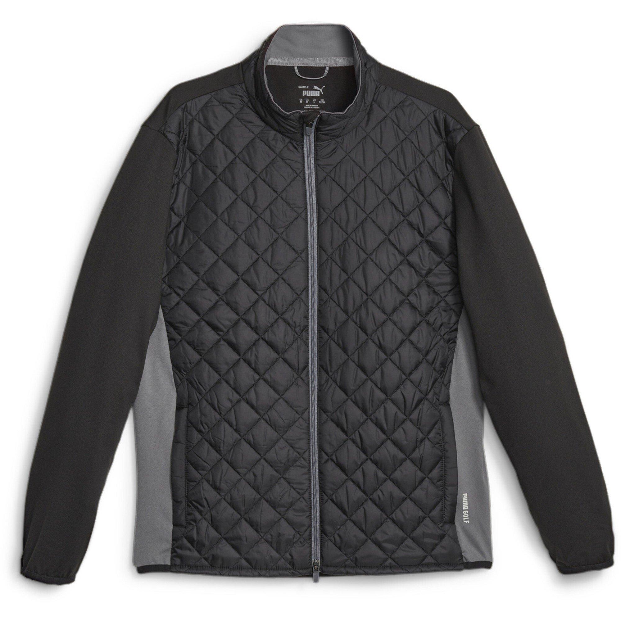 Black - Puma - Puma Frost Quilted Jacket Golf Mens - 1