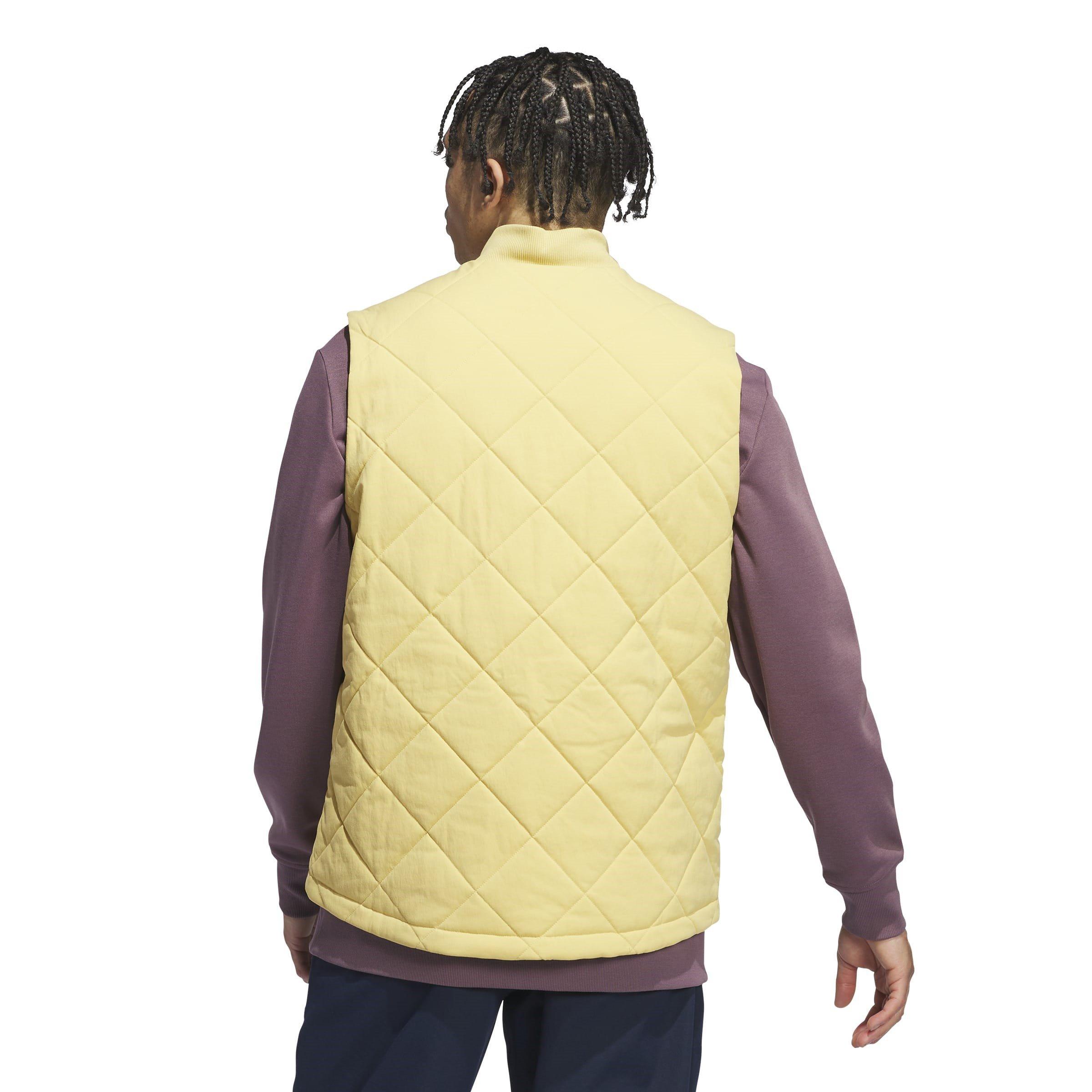 Oat - adidas - Go-To Quilted DWR Full Zip Vest Mens - 3