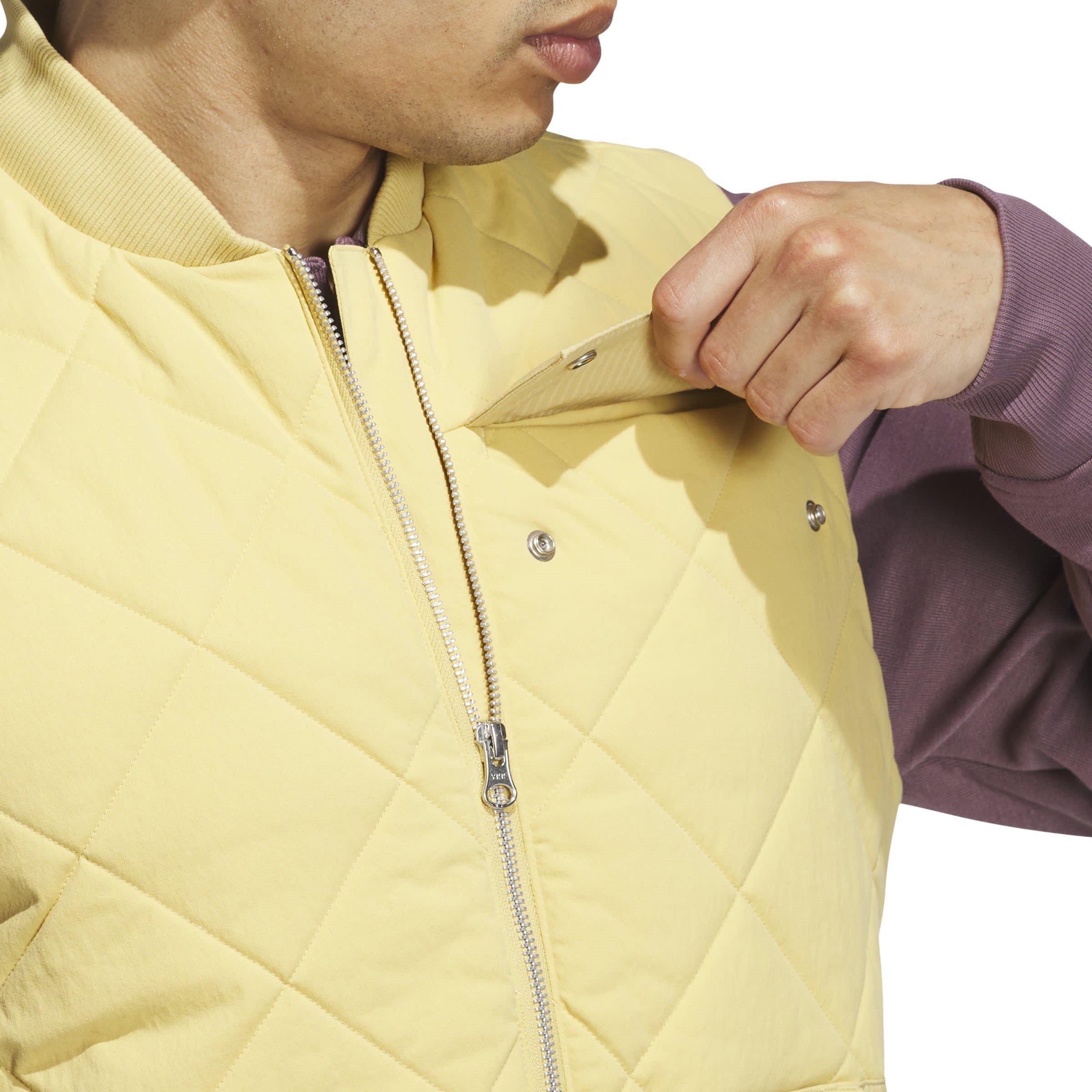 Oat - adidas - Go-To Quilted DWR Full Zip Vest Mens - 5