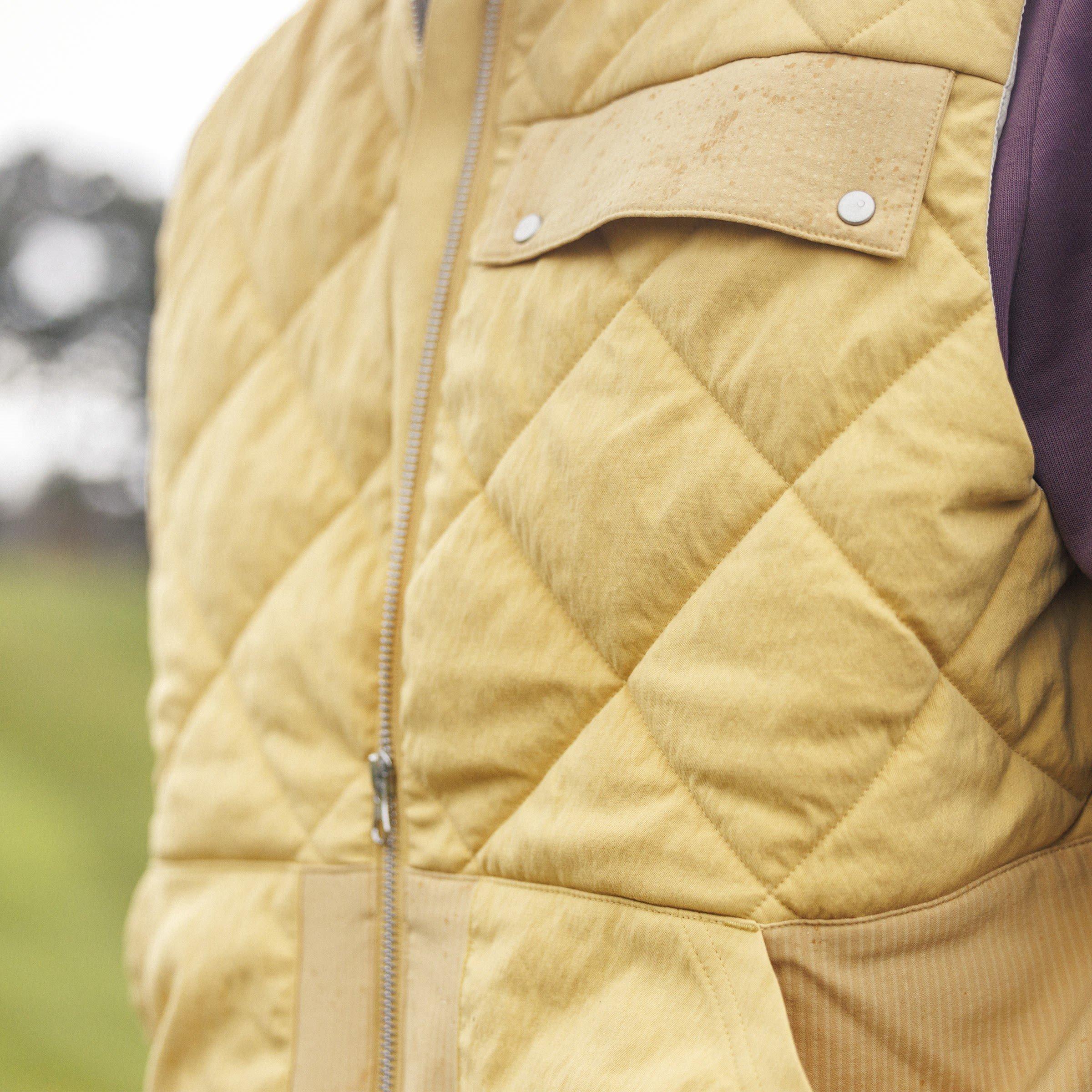 Oat - adidas - Go-To Quilted DWR Full Zip Vest Mens - 8