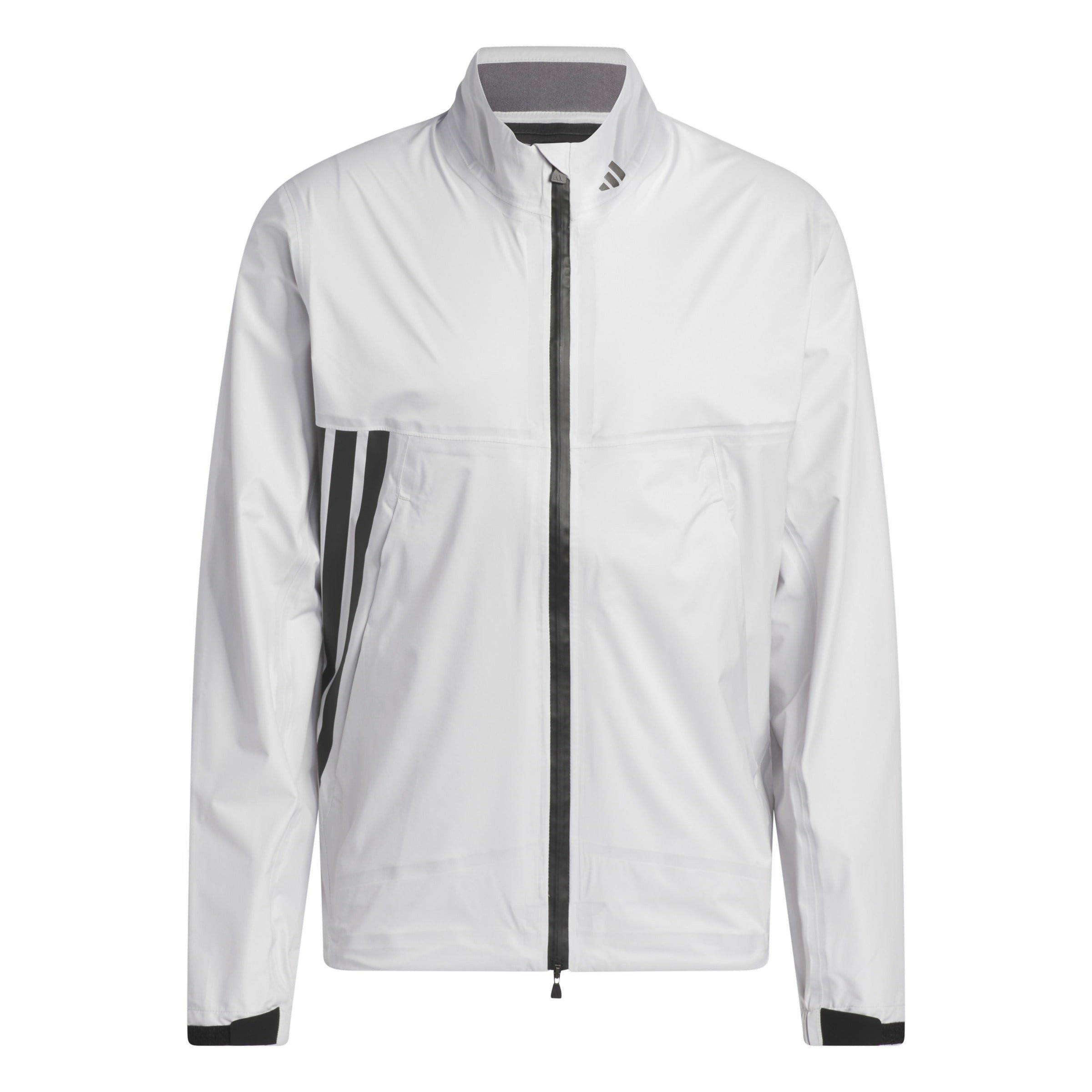 Adidas Men's Full-Zip Wind Rain Protection Performance Golf Jacket - Grey One F17 - XL