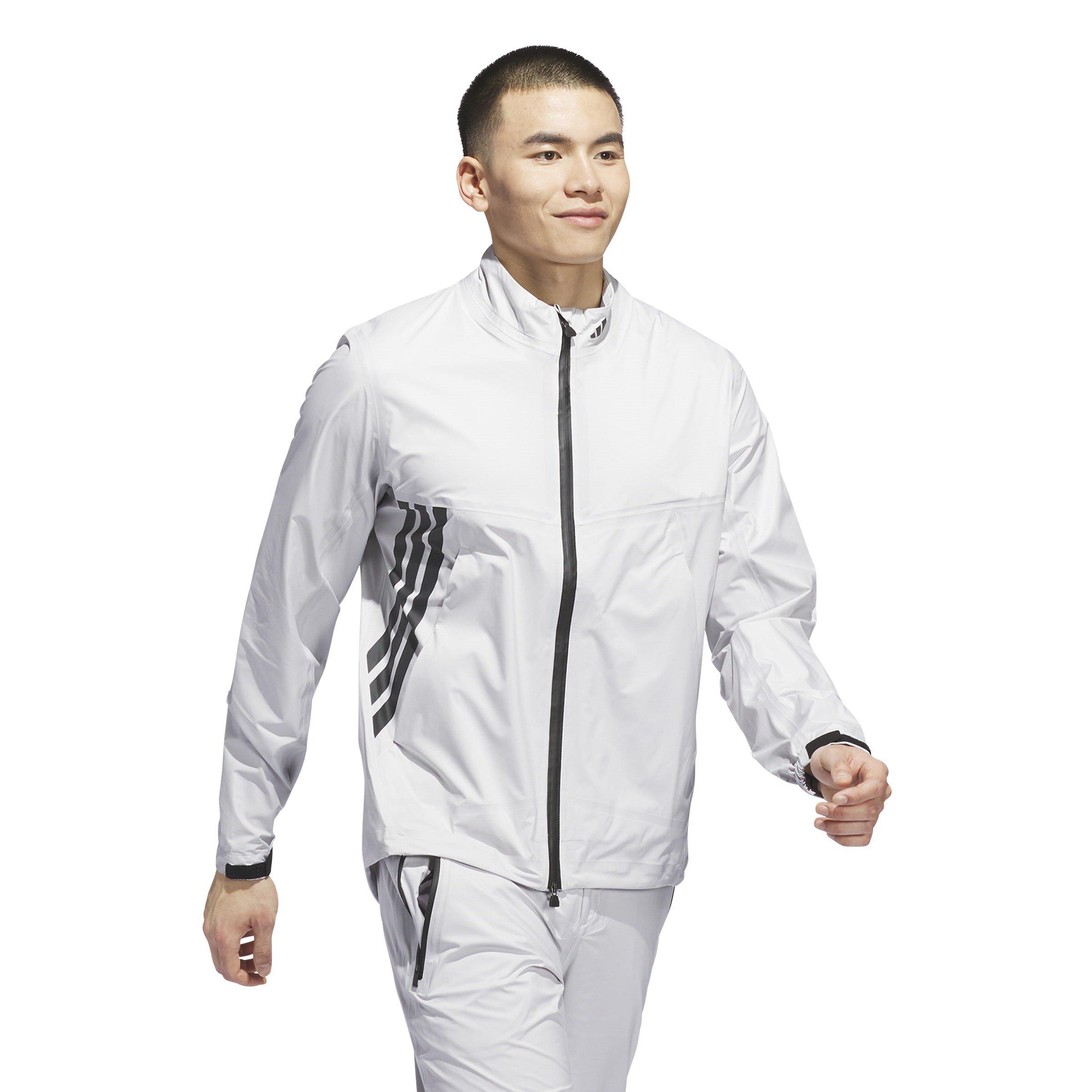 Grigio Uno F17 - adidas - Adidas Full-Zip Wind Rain Protection Performance Golf Jacket - 4
