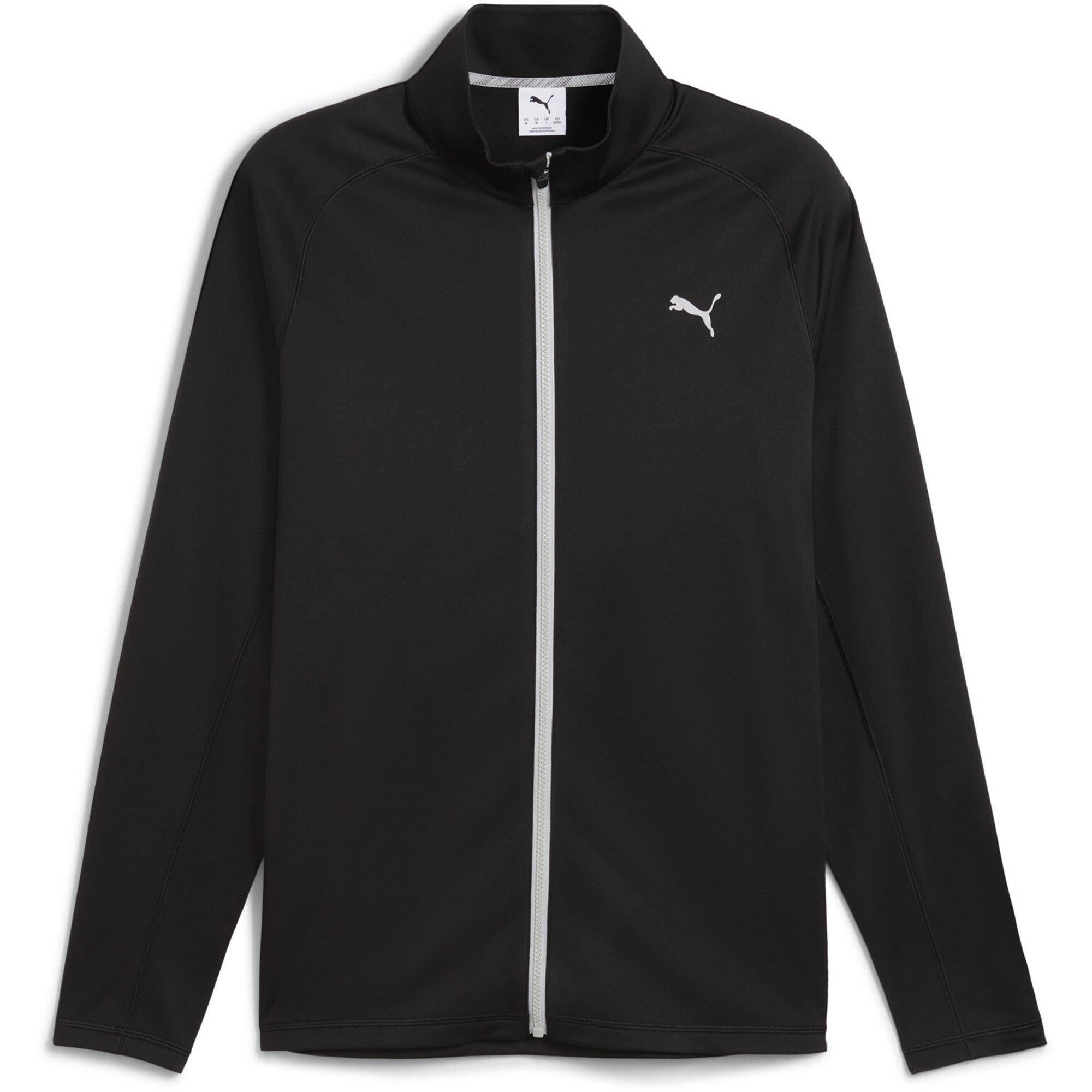 Puma Men's Fairway Full-Zip Weather-Resistant Performance Golf Jacket - Black Puma Black - S
