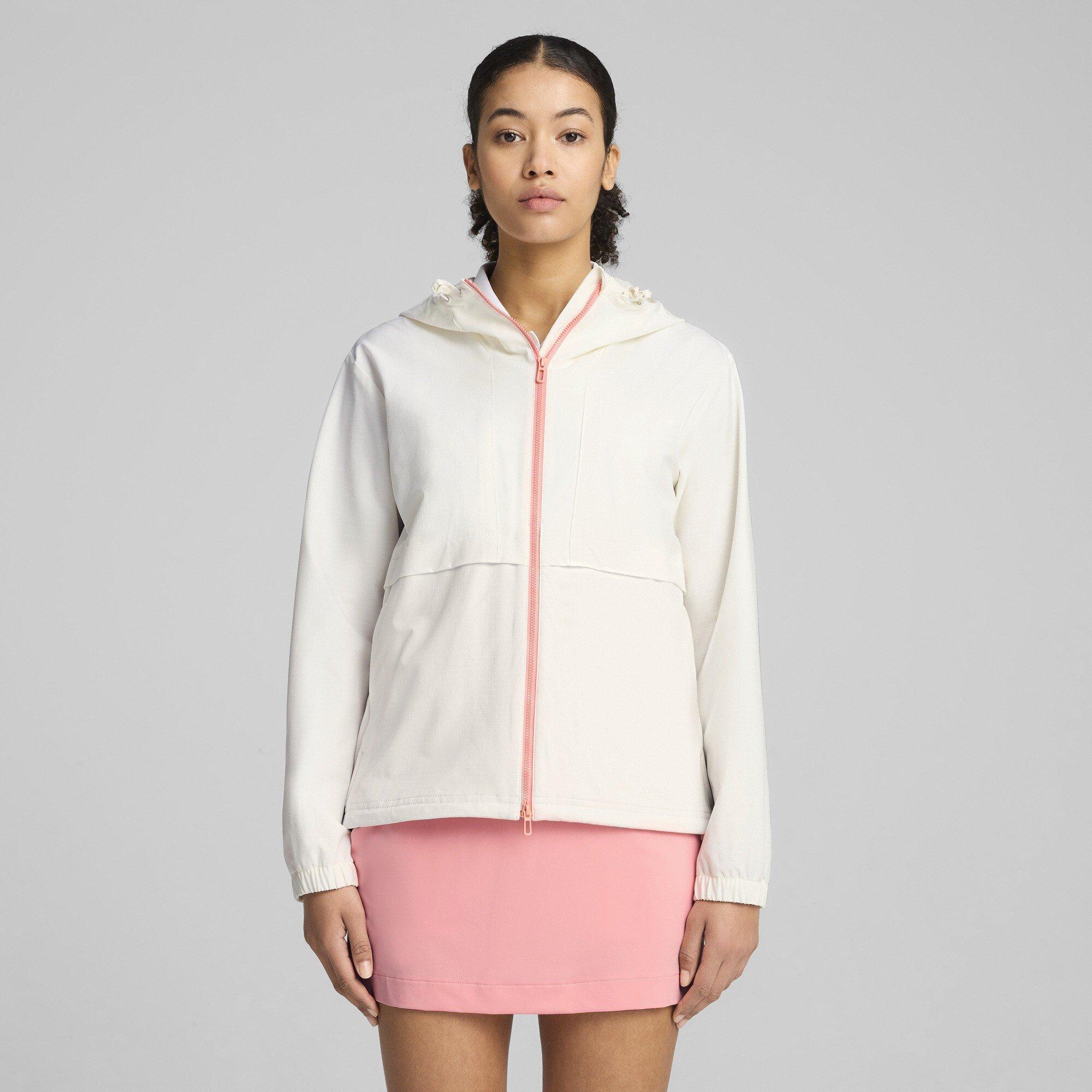 White/Pink - Puma - W Ripguard Full Zip Jacket Golf Womens - 3