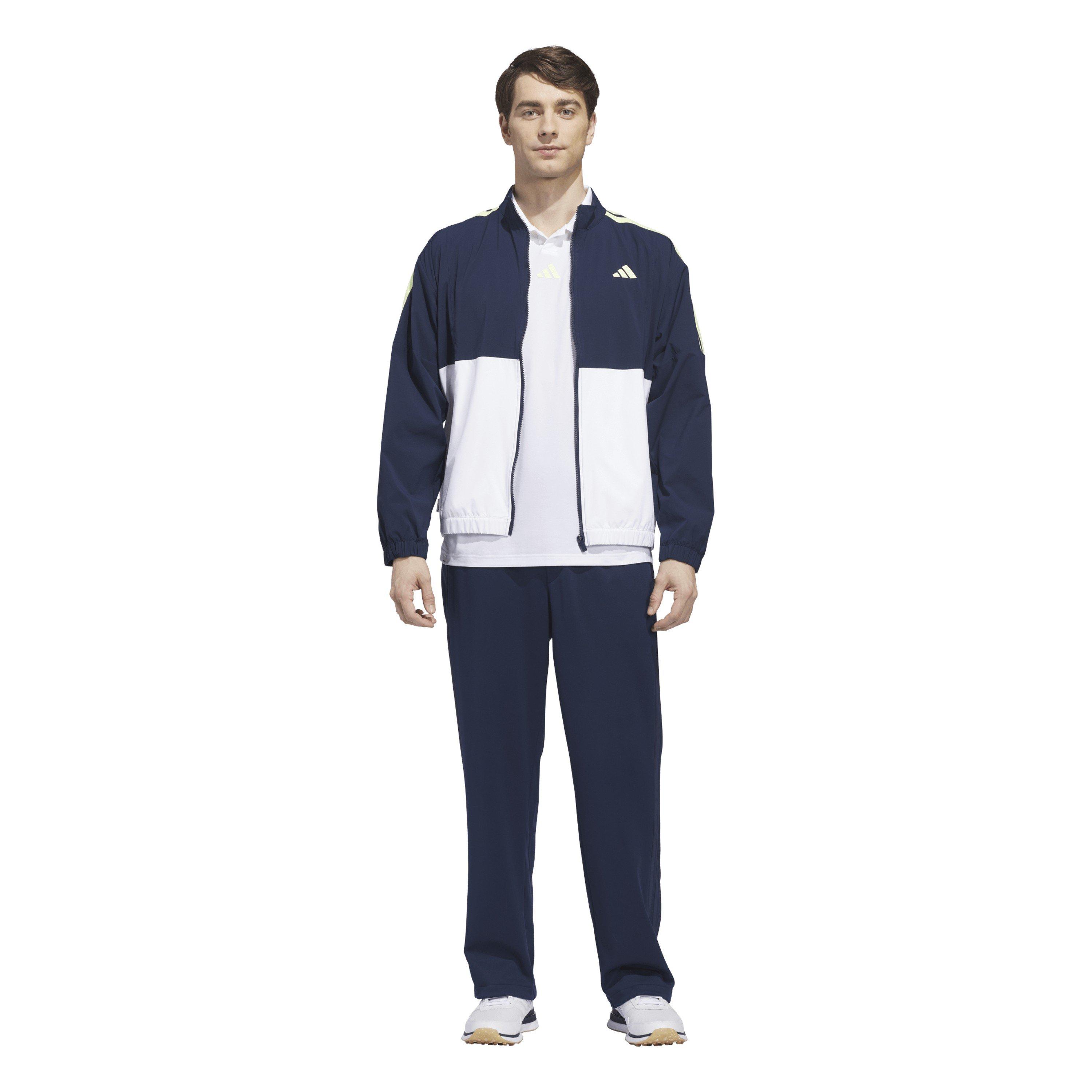 Bijelo/Mornarsko plava - adidas - Men's Golf Windbreaker - 6