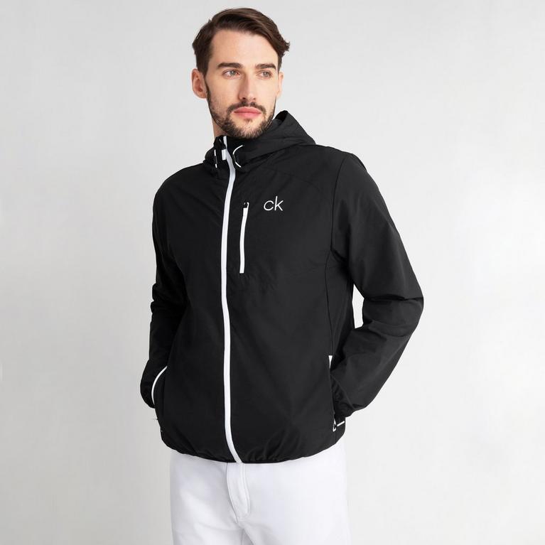 Noir - Calvin Klein Golf - Calvin Klein raised logo-print hoodie Nude - 2