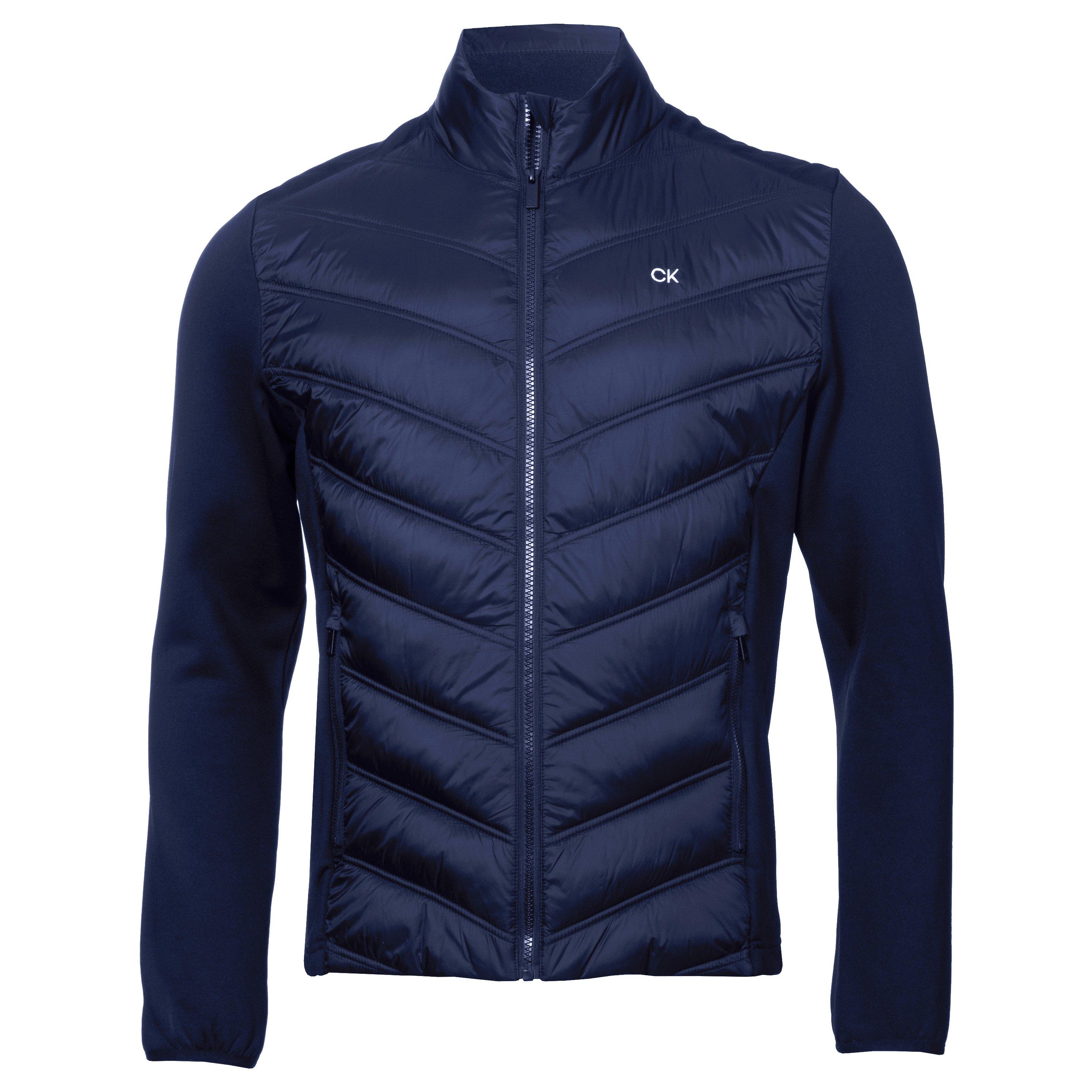 Calvin Klein Golf Men's Frontera Hybrid Long Sleeve Performance Golf Jacket - Navy