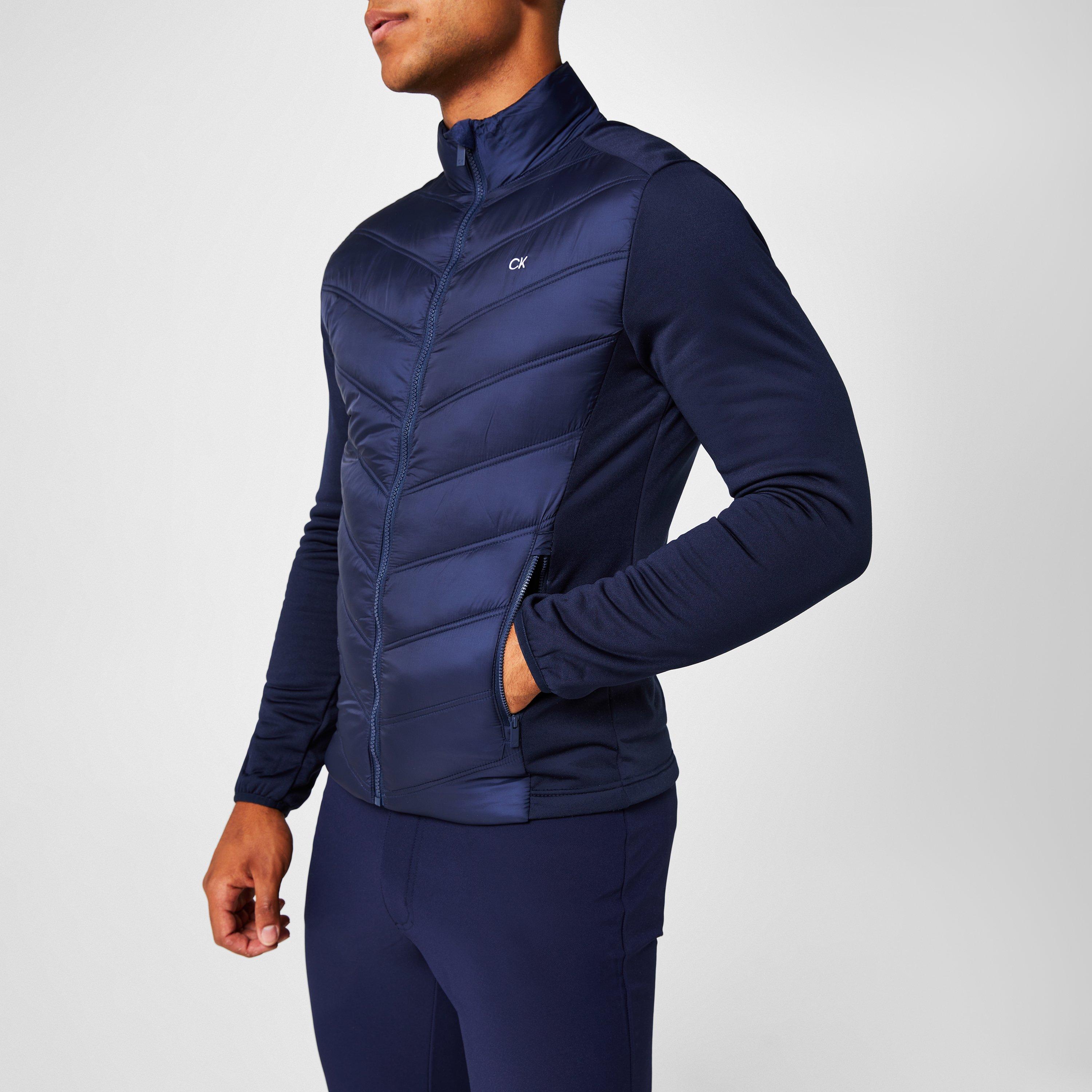 Lyle Q Zip Pulover Sn99 - Calvin Klein Golf - Men's Frontera Hybrid Long Sleeve Performance Golf Jacket - 3