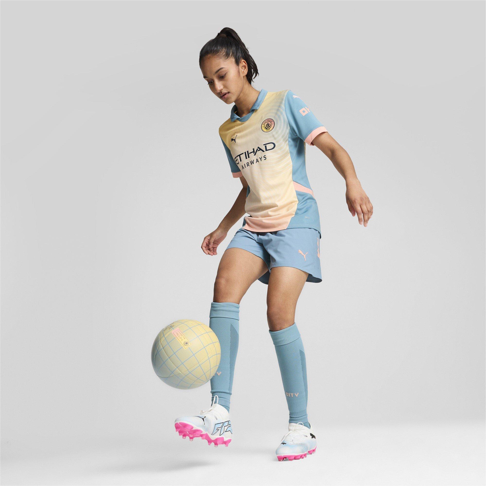 Blue/Pink - Puma - Manchester City FC Fourth Shirt 2024 2025 Womens - 4