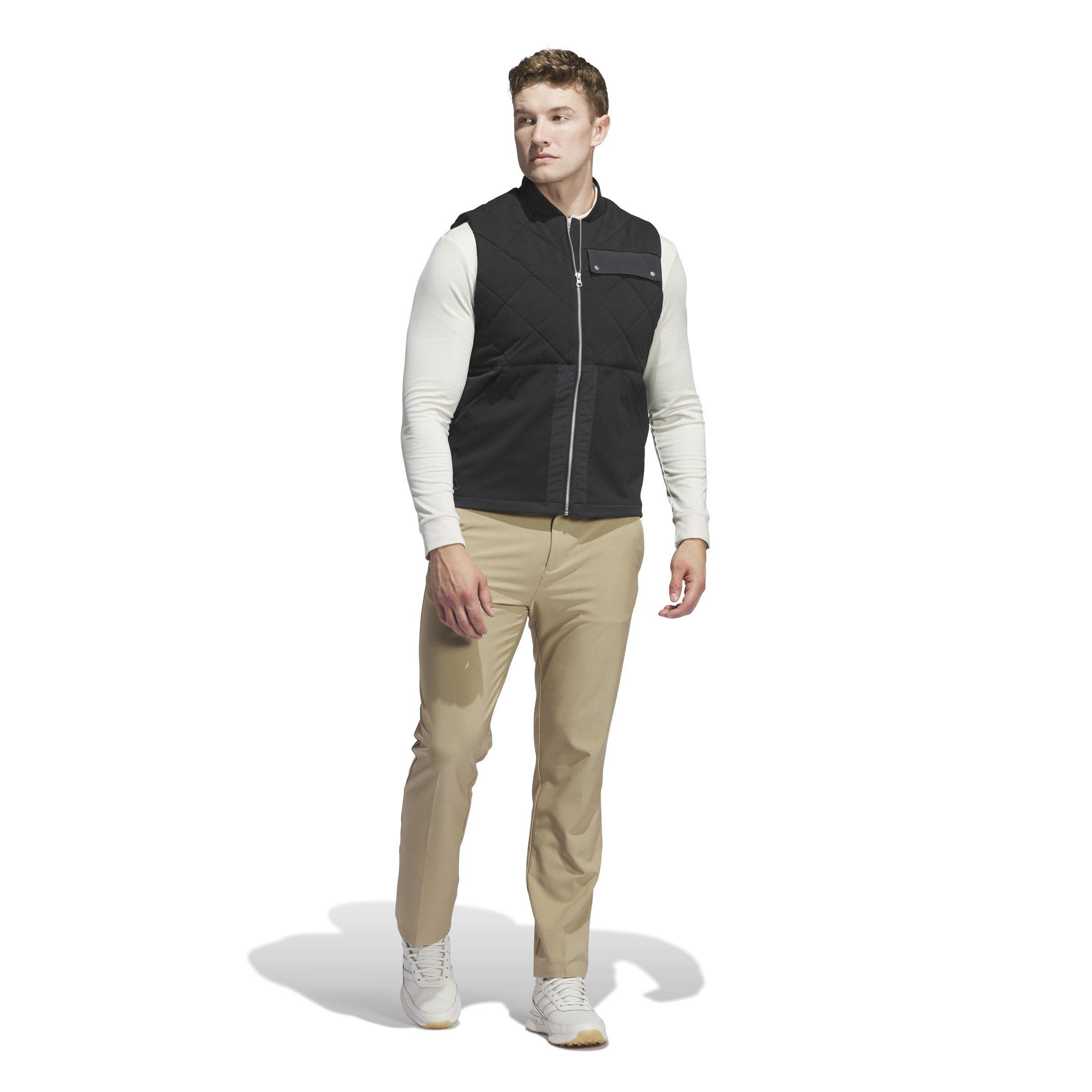 Negro - adidas - Go to Quilted DWR Full Zip Performance Gilet - 7