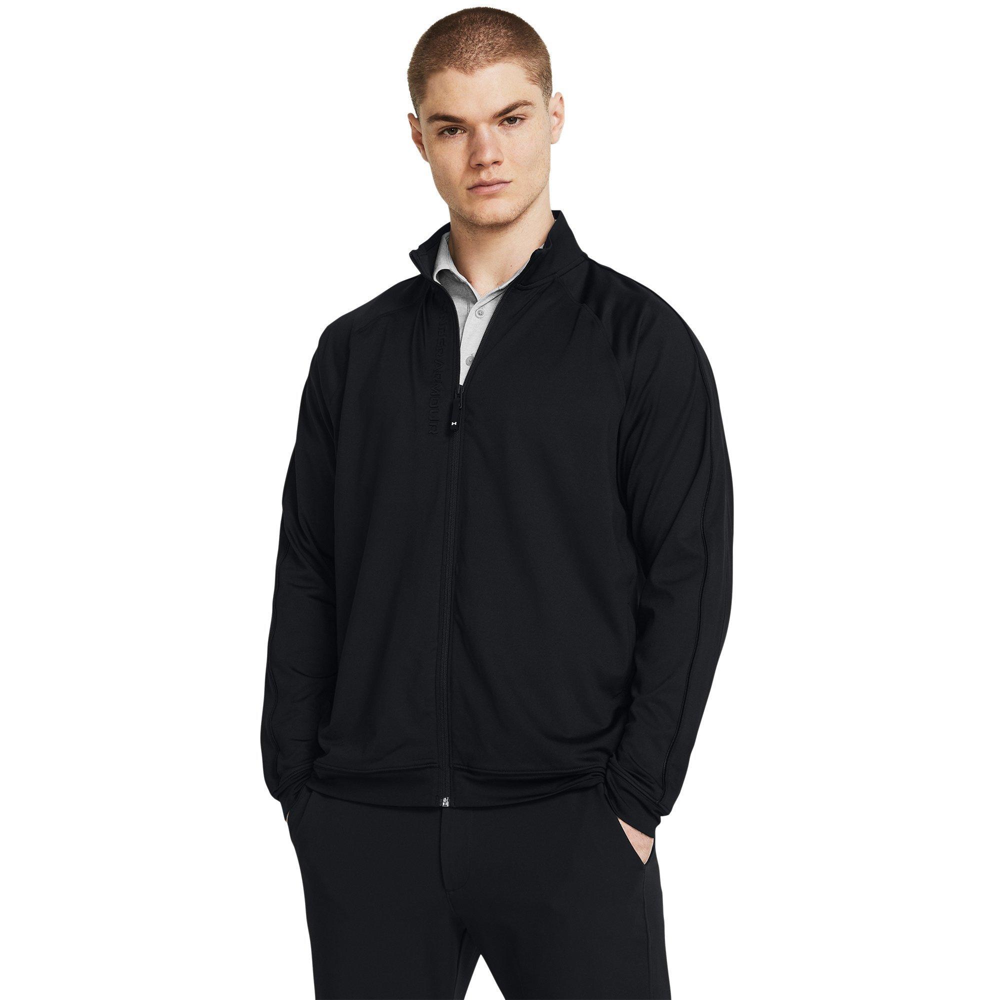 Negro - Under Armour - Drive Full-Zip Weather-Resistant Performance Golf Jacket - 3