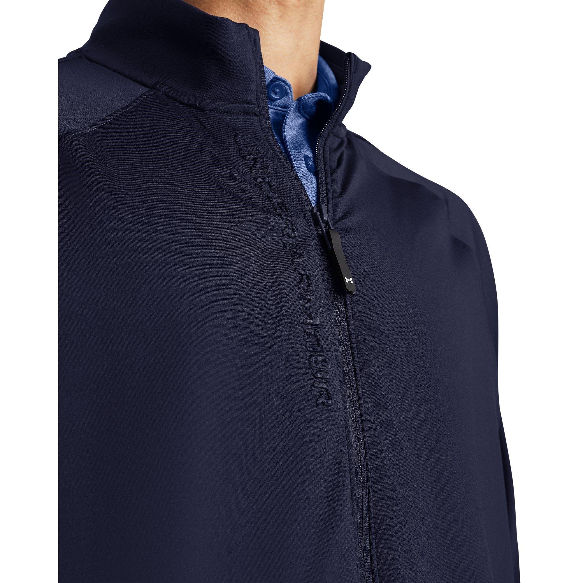 Blauw - Under Armour - Men's Drive Full-Zip Weather-Resistant Performance Golf Jacket - 4