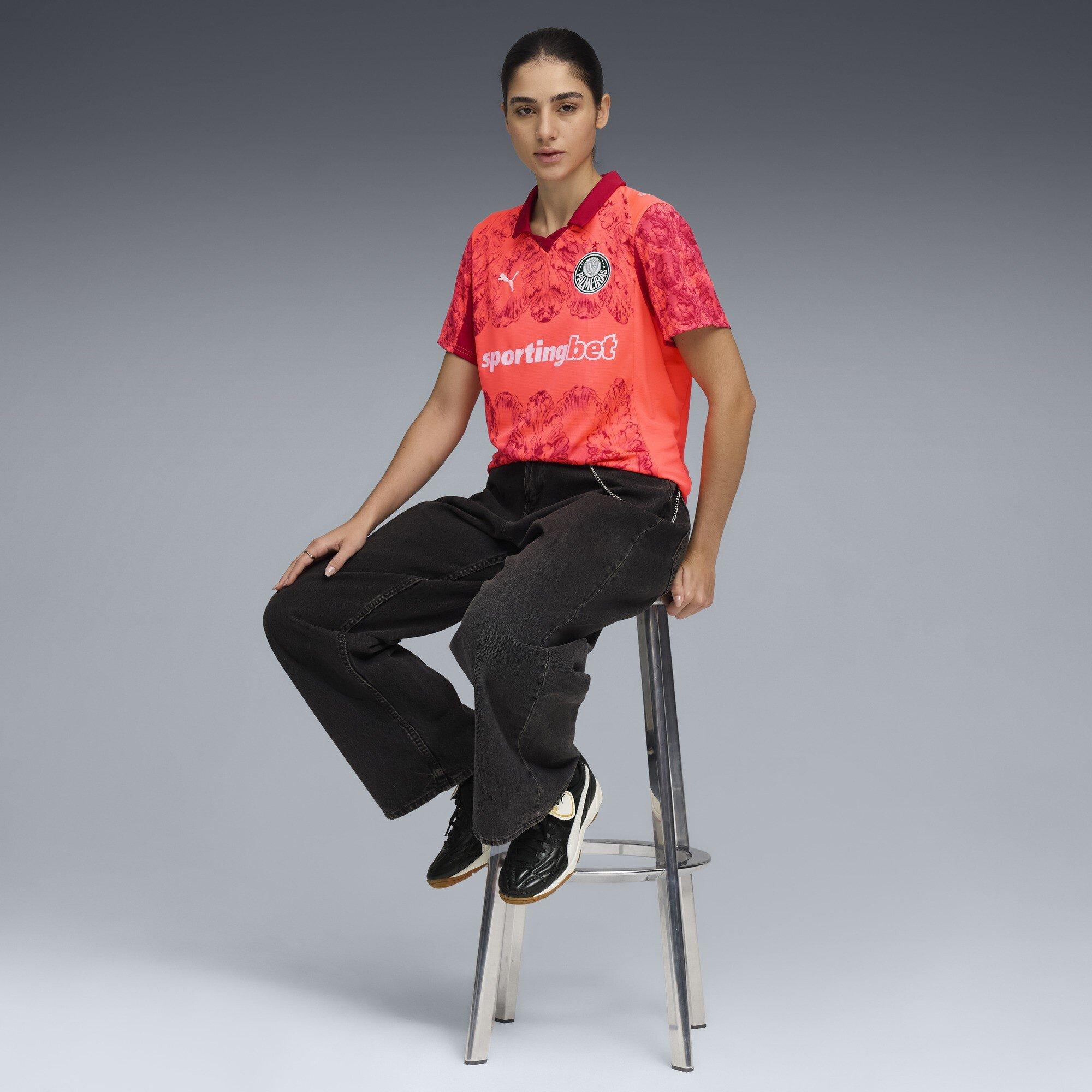 Glowing Red - Puma - x KidsSuper Palmeiras Goalkeeper Shirt 2025 2026 Womens - 7