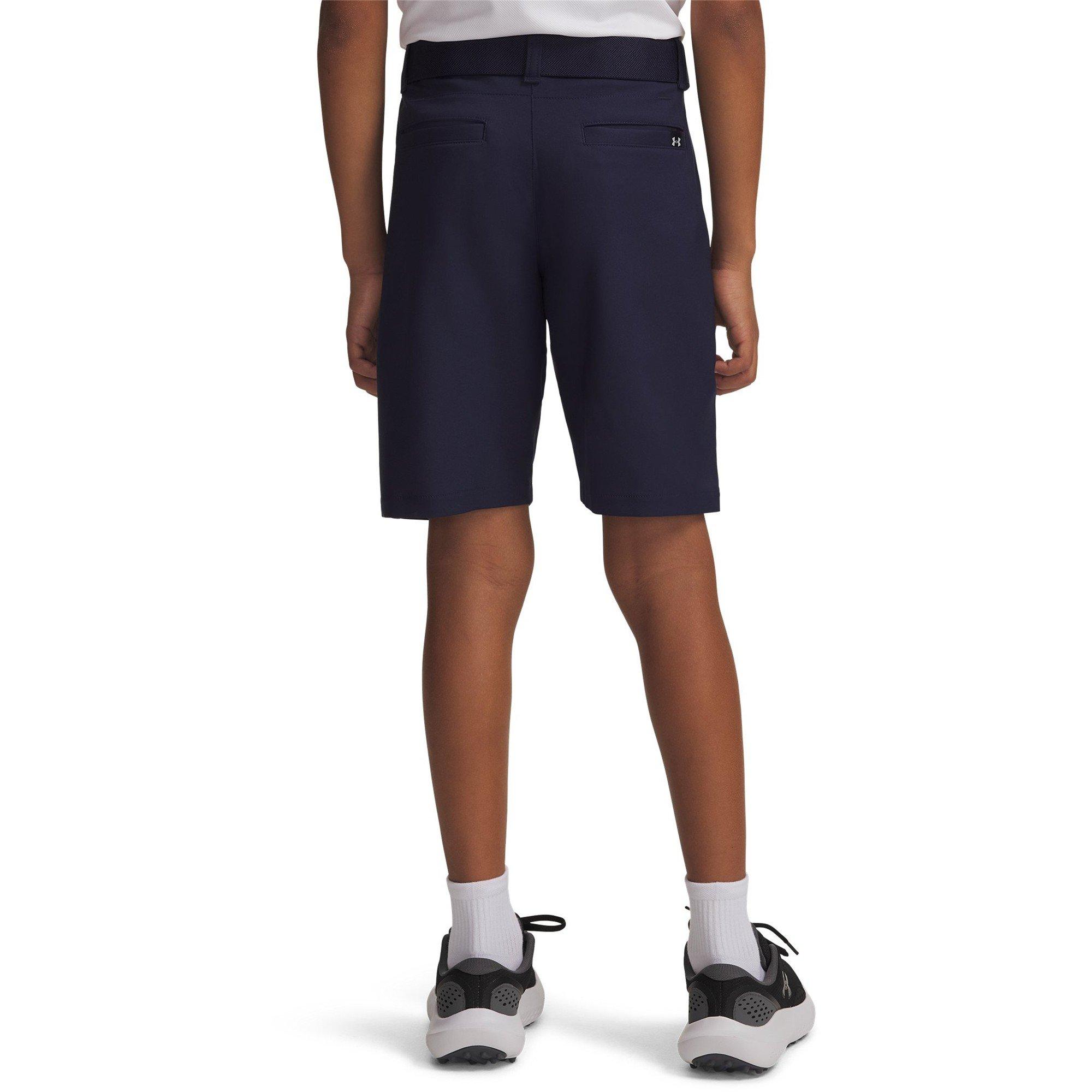 Navy/Halo Gray - Under Armour - Under Golf Shorts Junior Boys - 4
