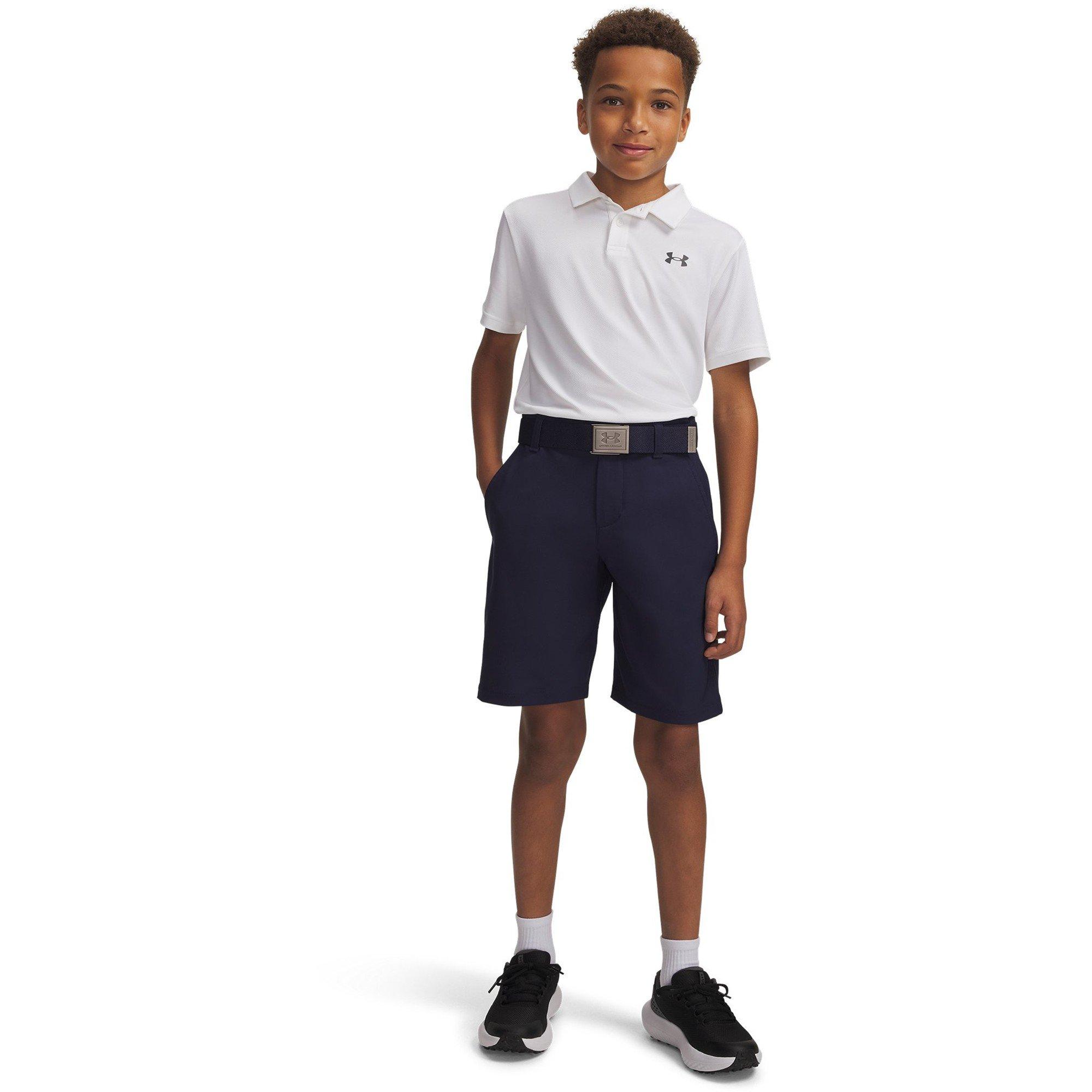 Navy/Halo Gray - Under Armour - Under Golf Shorts Junior Boys - 6