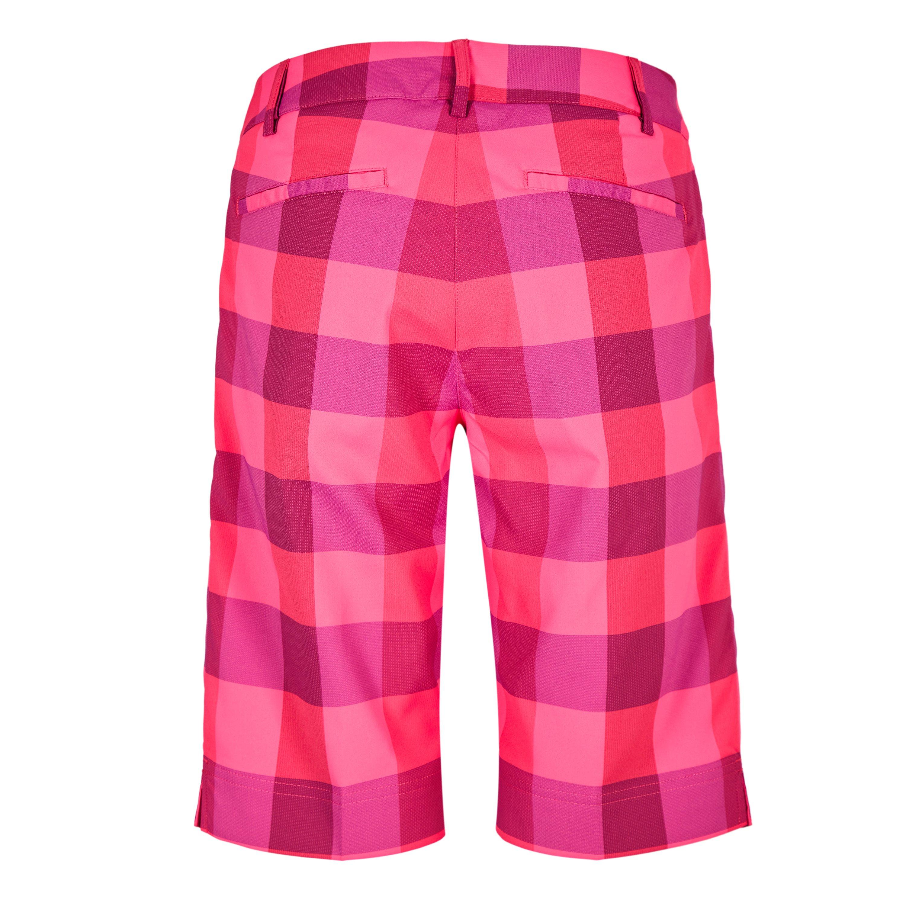 Pink - Puma - (14) Golf Plaid Tech Short Womens - 2