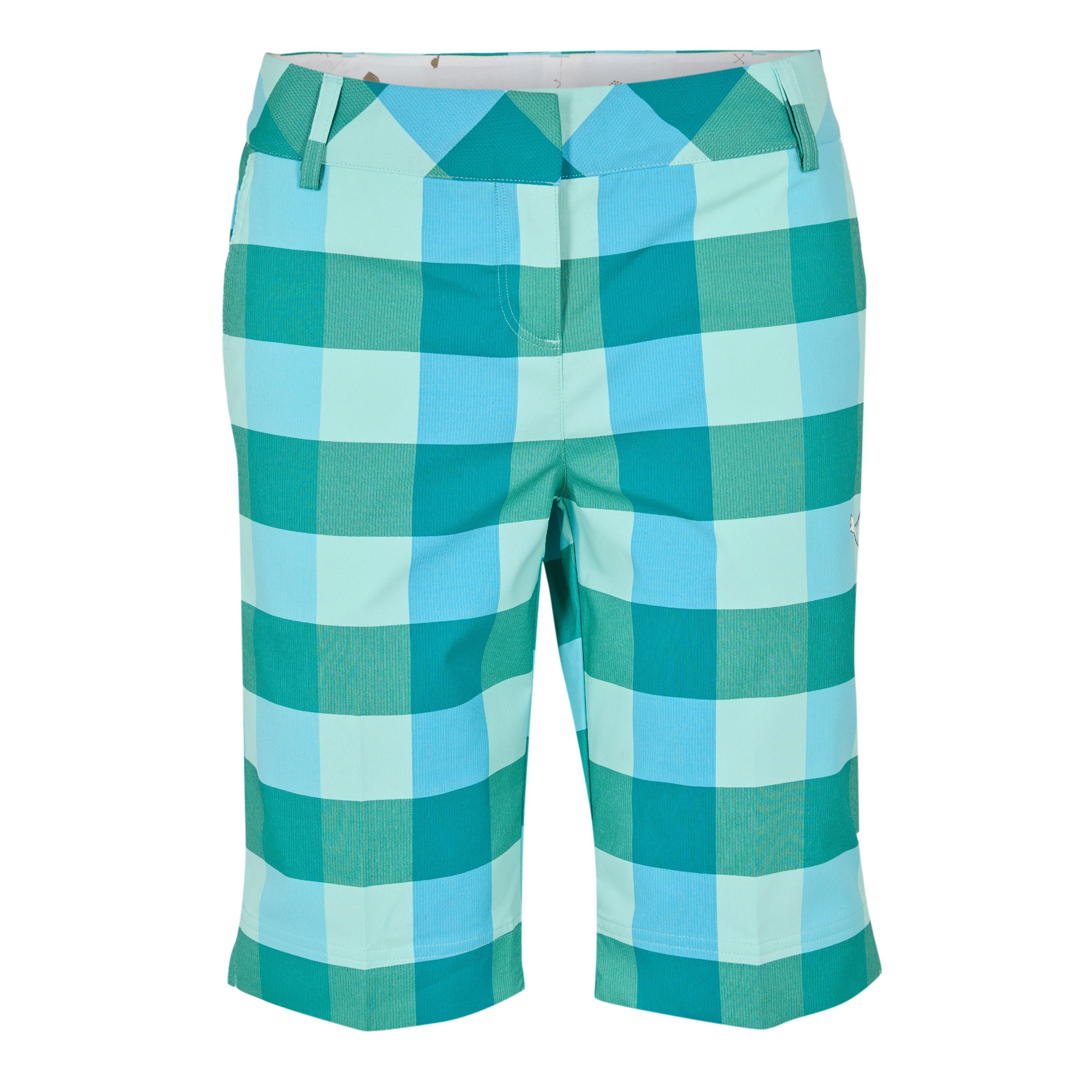 Blue - Puma - (14) Golf Plaid Tech Short Womens - 1